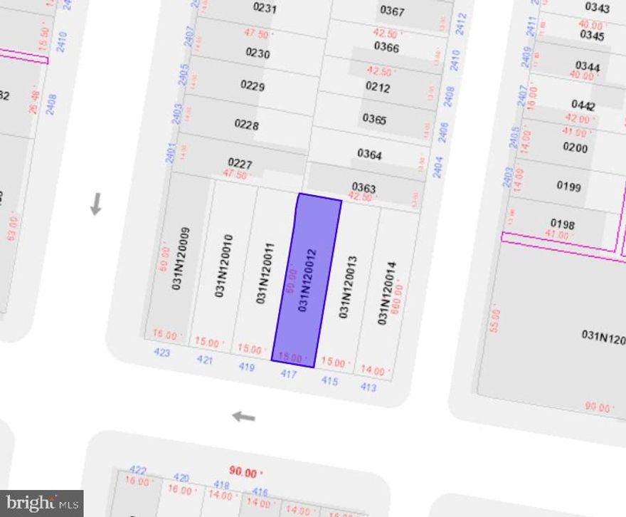 RM1 building lot.  15x60.  Build (1) Duplex or buy 417 & 419 W York together for a larger lot of 30x60 for more units.