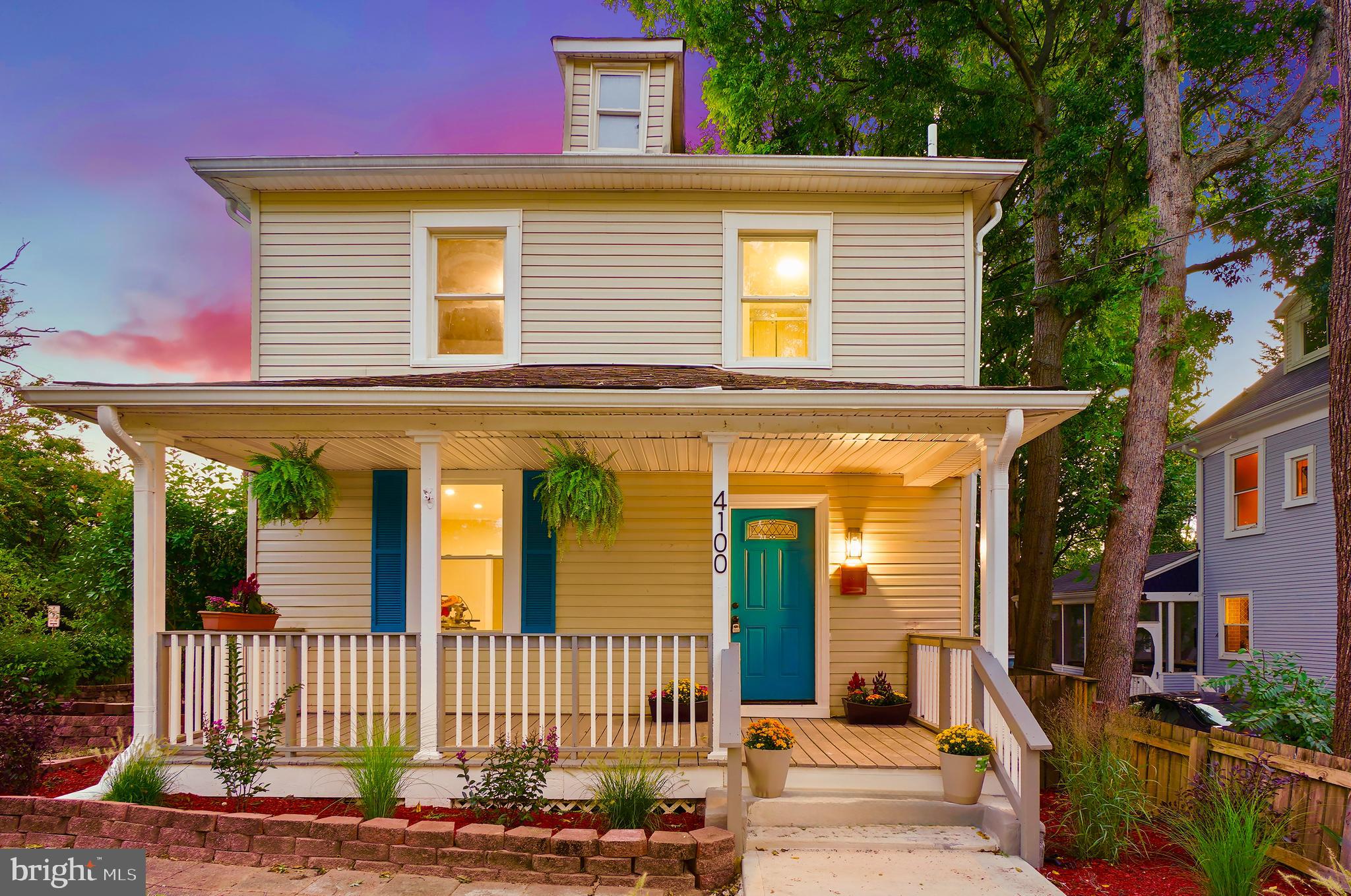✨ Welcome to your happy place! ✨ This charming farmhouse-style home, on an expansive corner lot, was lovingly reimagined by an interior designer who honored its vintage soul while weaving in today’s must-have comforts.
Step onto the inviting front porch and into a wide, welcoming foyer that flows to the living room - elegantly lit by a Tiffany chandelier - and then into the bright and airy dining room. The open kitchen is a dream with brand-new cabinets, modern appliances, and seamless access to the oversized deck and spacious backyard - perfect for gatherings and summer nights. On this level, you’ll also find a walk-in laundry room, a convenient half bath, and flexible office/guest suite with a full bathroom, highlighted by an antique Tiffany light. This room could easily be used as a bedroom, with its own en suite bath! High ceilings add a feeling of openness and charm throughout.
The vintage staircase leads you up to a serene primary suite with a fully renovated bathroom, plus three additional bedrooms and a stylish full bath.
But it doesn’t stop there—head up to the third level bonus floor, perfect for a playroom or guest or creative space, or your own relaxing hideaway, complete with its own ductless air conditioning system for ideal comfort year-round.
Blending modern living with timeless vintage details, this home was designed to celebrate both style and function—right in the heart of beautiful Mount Rainier and around the corner from its downtown, including restaurants like Pennyroyal Station and other amenities like ready access to transit, the public library and the Glut food co-op🌿🏡
