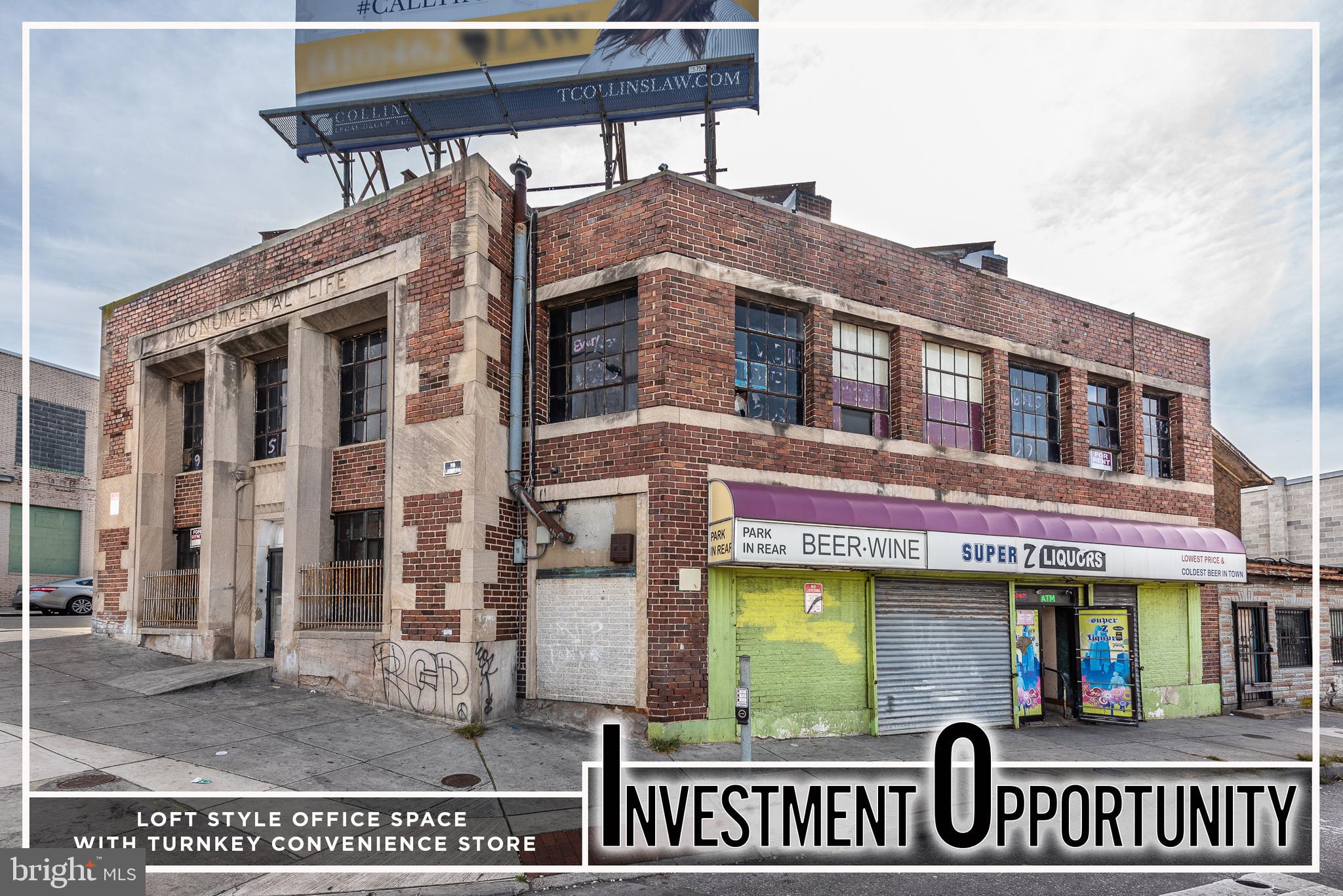 TONS OF POSSIBILITIES WITH THIS 5,500+ SQ. FT. BUILDING IN A HIGHLY VISIBLE LOCATION! Property is currently vacant with the exception of a liquor store which will be vacating at the end of their lease at the end of December. Their liquor license is not included with the sale. Possible ideal uses include retail, medical clinic, church, office space, or dispensary. Property is sold As-Is!