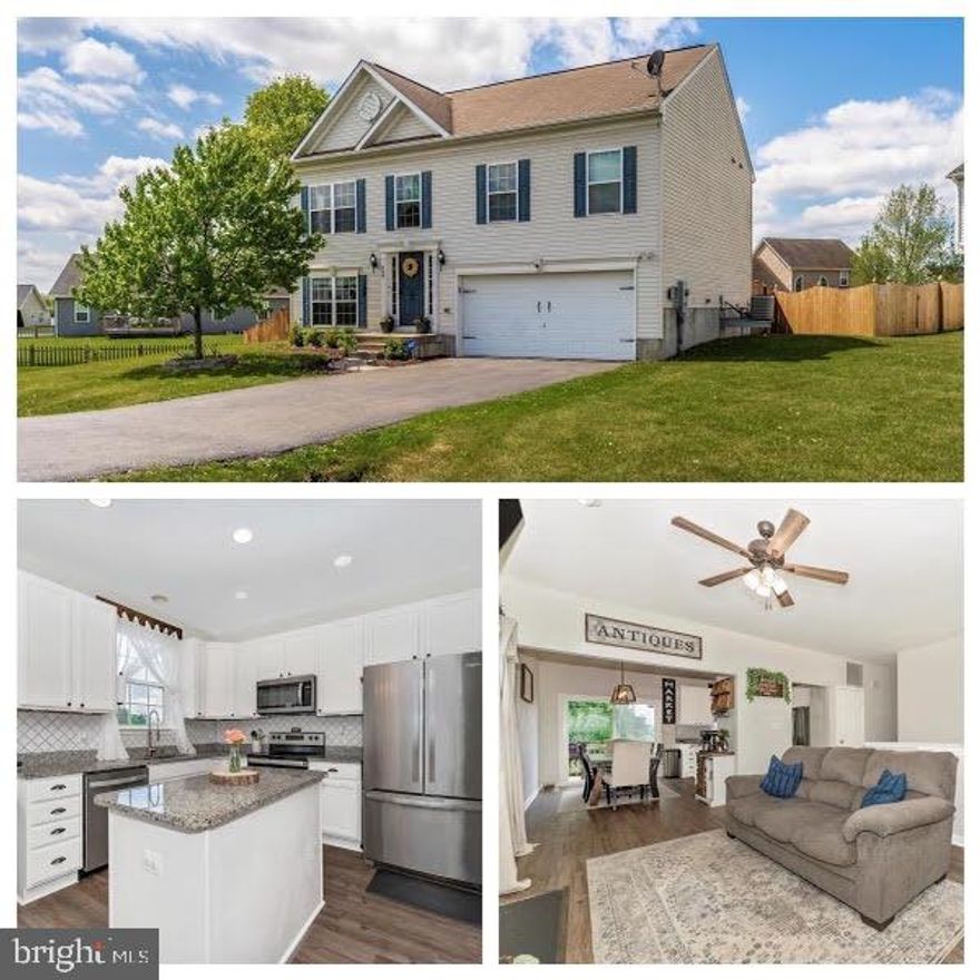 ***SELLER IS OFFERING $10,000 CLOSING COSTS FOR FULL PRICE OFFER!!!***
Welcome to 428 Betts Way!  This 4 bedroom split foyer boasts 1,918 square feet of finished living  with 3 bedrooms on the main level.  The primary bedroom has a full bath with another full bath on this level.  Brand new luxury vinyl plank flooring has just been installed in the main level bedrooms, kitchen and living room.  The kitchen was updated in 2021 and features granite countertops along with an eat-in area for family meals or families can grill on the back deck just off the kitchen!  All kitchen appliances, washer and dryer and extra refrigerator and freezer on the lower level are included.   Enjoy a gas fireplace in the living room!
The lower level has 740 finished square feet including a nice sized 4th bedroom and a family room or play area.   Enjoy walking out to the fenced in back yard from the lower level.  You will also find plenty of storage and there is a rough-in for a possible .5 bathroom.  
ADT home security system included which buyer will have to activate own service.  The system includes a Google/Nest doorbell, front door locks, glass break detector and security monitors on doors and windows for great peace of mind!
Located in the Princeton Shoals Community, this home sits on a quiet cul-de-sac and is minutes from downtown Martinsburg and I81.