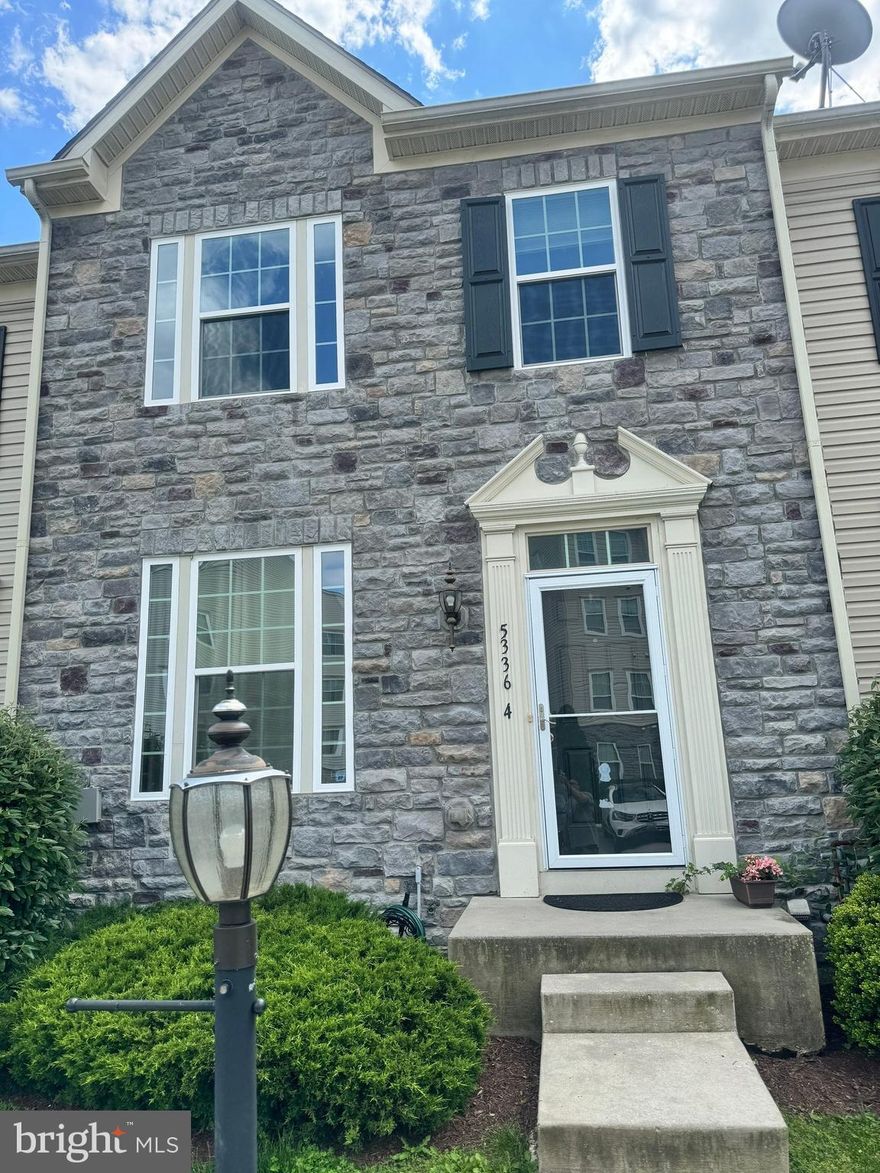 Welcome to your new home! Enjoy living in this three bedroom townhouse. The first floor offers a large living room, kitchen and dining area with ample storage and cabinets. A sun room leads to the rear deck that back to the woods offering peaceful and relaxing times. The Upper level has two generously sized bedrooms and primary bedroom with a walk-in closet and primary bath. The lower level offers exceptional storage and the washer and dryer. Close proximity to major commuter routes of 695, 95, and 40. Pets on a case by case basis. Must use listing brokers application. New carpet, paint, microwave, and refrigerator are being installed.