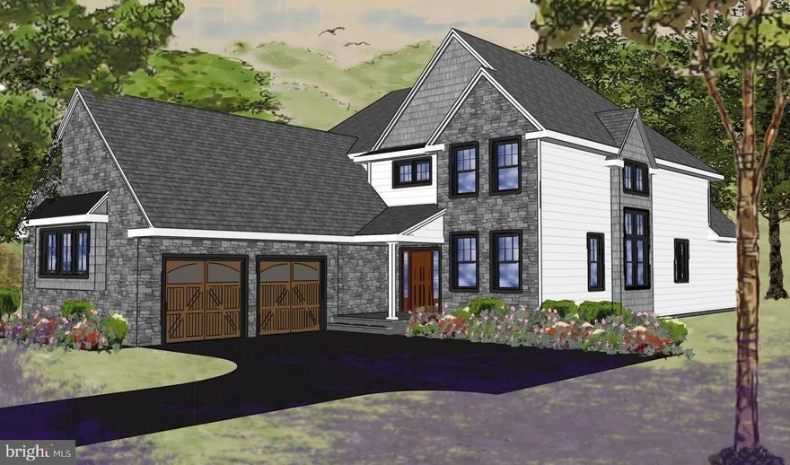 Welcome to 113 County Line Road, a new construction home being built in a desirable location in Bryn Mawr. This home was designed with everything you want and need for your family's lifestyle. The Open Floor Plan and detailed architectural design with high-end finishes are perfectly complemented by the level lot that backs-up to the Polo Field (a 17 Arce Park features athletic fields, playground, nature & picnic areas). Convenient neighborhood for shopping, dining, Ludington Library, Bryn Mawr Film Institute, Universities, Medical Centers, Downtown Bryn Mawr & Haverford with nearby train systems for an easy commute to Center City Philadelphia, Wilmington, King of Prussia, Valley Forge, and the Philadelphia International Airport. Located in the award-winning Haverford Township School District, but close to all the prestigious private schools. Main Level: Front porch, entrance foyer hall with access to garage entrance / exit, laundry room, powder room, home office, reversing open staircase, dining room, gourmet kitchen with island open to family room with fireplace, breakfast room, spacious bedroom with sitting area, full bath and walk in closet. Upper Level: Second ensuite bedroom aka Princess Suite, third bedroom, hall bath and fourth bedroom. Lower Level: Full basement. In addition to all of these exquisite finishes, there is an opportunity to customize any portion of the home to your specific specifications. Expected delivery date Spring 2023.