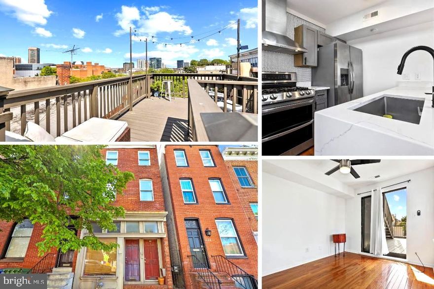 This top-floor condominium located in the heart of Federal Hill features one bedroom and a full bathroom. It also has a lovely deck for enjoying the outdoors. Just a quick walk to all Baltimore has to offer. Orioles games, Ravens games, shopping, restaurants and cafes, Federal Hill, the Science Center, the National Aquarium, Fort McHenry, to name a few, and an easy walk to the harbor. For your convenience, a parking space in the adjacent lot is available for $125.00 per month.