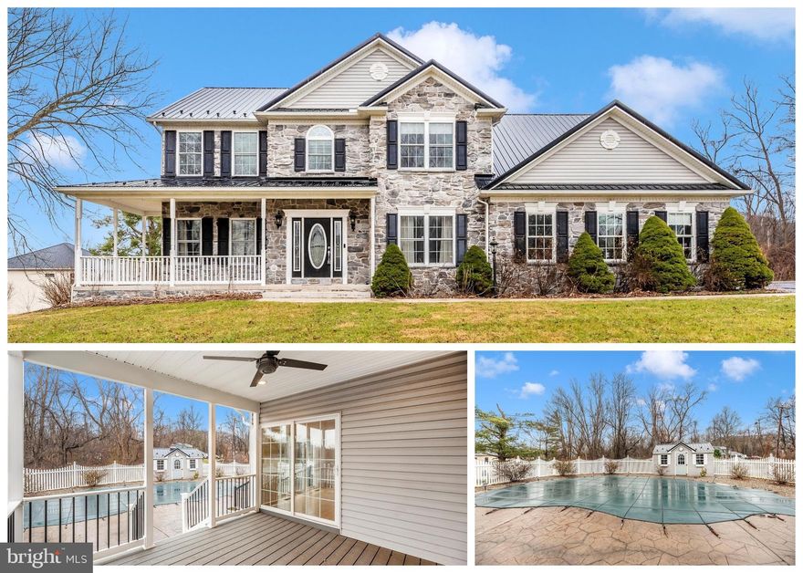 PRICE REDUCED!  This stunning home offers the perfect blend of luxury, functionality, and thoughtful upgrades throughout. The main level features 9-foot ceilings, newer hardwood floors, with a spacious open layout that includes a formal dining room, formal living room, family room, sunroom, and an expansive kitchen with quartz countertops and a massive center island. Additional highlights include a coat closet, half bath, mudroom off the garage, and a convenient first-floor laundry. Upstairs you’ll find four generously sized bedrooms, including a large primary suite with a sitting room, along with two beautifully upgraded full bathrooms and a second-floor laundry option. The fully finished basement features durable LVP flooring and is an entertainer’s dream, complete with a TV and surround sound system, pool table, wine fridge, beverage fridge, and TV mounts—all of which convey with the home. Outdoor living truly shines here. Enjoy a covered rear porch with Trex decking that leads down to a stamped concrete patio, overlooking a fenced yard with a 10’ x 14’ shed. The in-ground saltwater pool has been recently upgraded with a new liner, new salt cell, and a new robotic cleaner—ready for summer fun. As a bonus, you can enjoy views of the Ski Liberty fireworks right from the back deck when they light up the sky. The home is equipped with propane heat and a main-level propane fireplace, serviced by a buried 500-gallon propane tank, as well as a whole-house generator for added peace of mind. An elevator services the garage, first floor, and second floor, offering exceptional convenience and accessibility. Additional features include a newer metal roof, double-hung windows, well water with public sewer, and a new water treatment and softener system. This home truly checks every box for comfort, convenience, and year-round enjoyment.