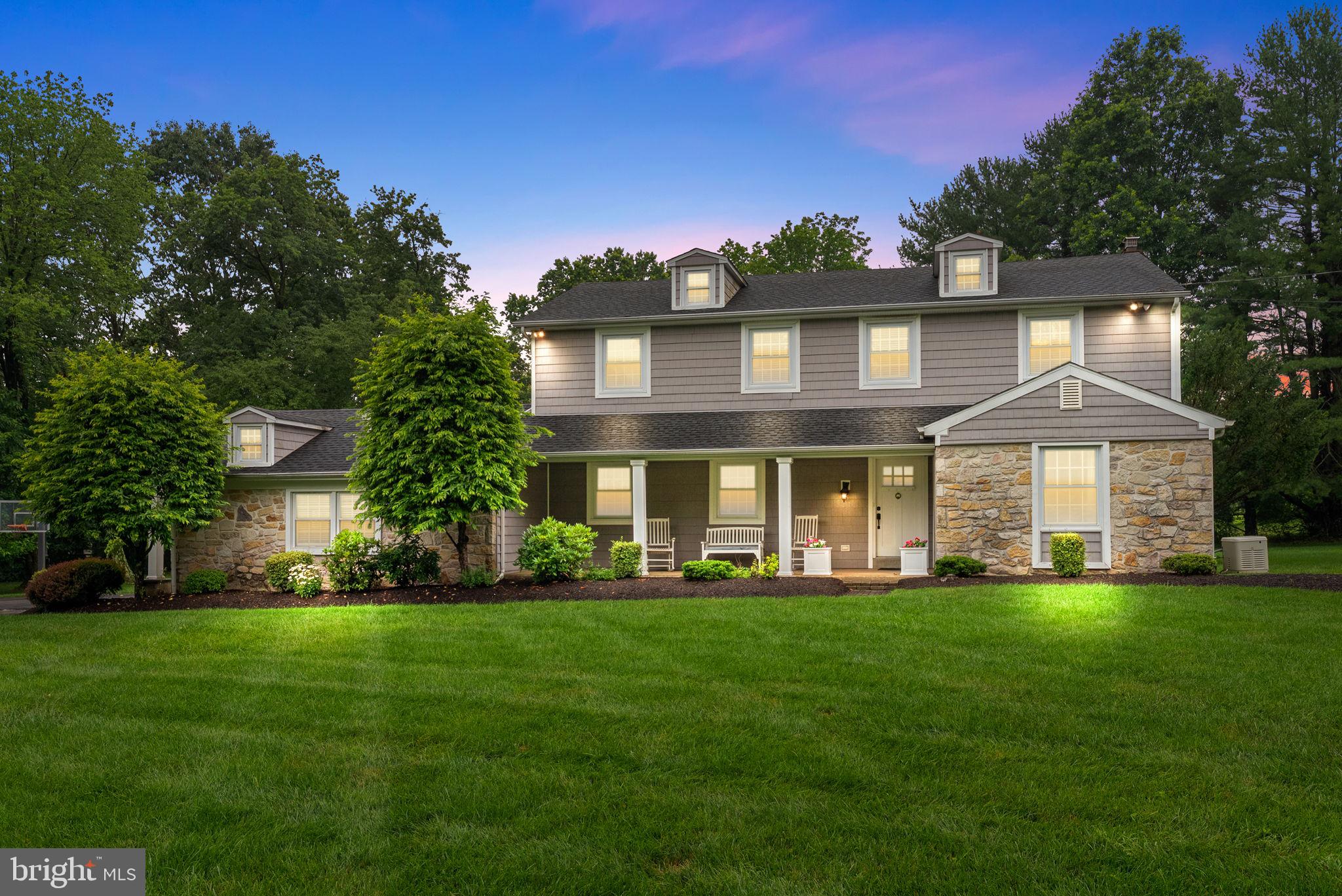 Welcome to 1068 Gypsy Hill Road, a beautifully maintained and thoughtfully updated home offering 3,453 square feet of total finished living space including the finished basement, nestled on over 1.5 acres in the heart of prestigious Gwynedd Valley, within the top-rated Wissahickon School District.
This 4-bedroom, 2.5-bath home offers the perfect blend of classic charm and modern amenities, all set on a stunning flat lot ready to be transformed into your dream backyard oasis. The curb appeal is just the beginning — step inside and enjoy gleaming hardwood floors throughout, rich custom crown molding, and detailed wainscoting that add timeless elegance to every room.
The first floor features a large formal living room and a spacious dining room, both adorned with custom moldings and trim — perfect for entertaining or everyday gatherings. The heart of the home is the spacious and updated kitchen, a chef’s delight featuring granite countertops, stainless steel appliances, a double oven, island, and a large pantry. The kitchen opens to a generous dining area adjacent to a cozy brick fireplace — ideal for warm, cozy evenings on chilly nights.
Next, you'll find the large family room addition — perfect for relaxing after a long day. The family room opens to the larger of the two exterior Trex decks. The second deck, shaded with a pergola, is located off the side mudroom entryway — both are perfect for entertaining or enjoying peaceful mornings overlooking your private, tree-lined yard.
Upstairs, the primary suite boasts a newly built custom walk-in closet (2023) and an updated ensuite bath, while three additional bedrooms share a well-appointed full hall bath. Enjoy the convenience of second-floor laundry and plenty of storage, including a walk-up attic with pull-down stairs.
Additional highlights include a finished basement (755 sq ft) with ample storage (409 sq ft), an updated mudroom, and a 2-car garage with a newly finished floor (2025). Peace of mind comes with major system upgrades, including a new roof (2021), HVAC system (2019), whole-house natural gas generator (2023), and a new public sewer connection (2023). The total finished square footage, including the basement, is approximately 3,453 sq ft.
Enjoy the tranquility of Lower Gwynedd Township while being just minutes from downtown Ambler’s vibrant dining scene, Whole Foods, multiple regional rail stations — including Penllyn (just 1 mile away), Wissahickon Schools (1.5 miles), local parks, and the scenic Green Ribbon Trails. Easy access to Rt 309, I-476, and the PA Turnpike makes commuting a breeze.
This is a rare opportunity to own a move-in-ready home on a premium lot in one of Montgomery County’s most desirable neighborhoods. Don’t miss it!