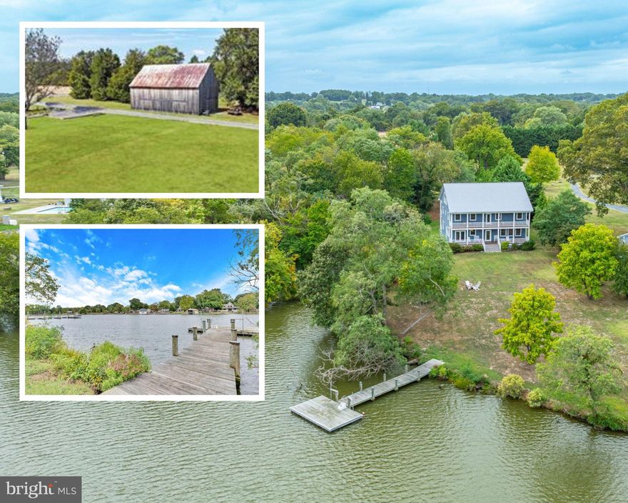 Nestled on nearly three pristine acres along the serene Rockhold Creek in Deale, MD, "The Plantation House" is waterfront living that seamlessly blends timeless charm with modern luxury. As you step through its doors, the warmth of cherry wood floors greets you, flowing through the main level where every detail has been meticulously crafted. The spacious kitchen, complete with Bosh appliances and a butler’s pantry, is a culinary dream designed for both everyday comfort and lavish entertaining. Custom molding adds a touch of elegance to the dining room, while the cozy electric fireplace in the living room invites relaxation.
The main-level bedroom, with its large walk-in closet, offers the perfect space for a home office or guest suite. The four decks invite you to soak in the breathtaking waterfront views, especially from the primary suite, which boasts its own private deck, spacious his-and-hers closets, and a luxurious bathroom with a tub and shower. With LVP flooring throughout, the upper level also features a Jack and Jill bed/bathroom  and an owners' closet if you would to rent this as a vacation rental.
The third level, with its 2 additional bedrooms and a large bonus room, feels like a private retreat, offering versatility for family or guests. With 5 full bathrooms, this home ensures comfort for everyone.
Step outside to the dock, where a floating pier and 5-foot mean low water depth make boating a breeze. Whether you envision this stunning property as a personal sanctuary or a weekend getaway, "The Plantation House" on Rockhold Creek is where the beauty of nature and the luxuries of home unite, creating a truly unparalleled living experience.
WANT A COMPOUND? 5841 ROCKHOLD CREEK RD, the waterfront next door is also for sale.

The seller is open to further price negotiation if both properties, located at 5841 Rockhold Creek Rd. and 5875 Rockhold Creek Rd., are purchased together as a single transaction. (MDAA2094540 and MDAA2094542)