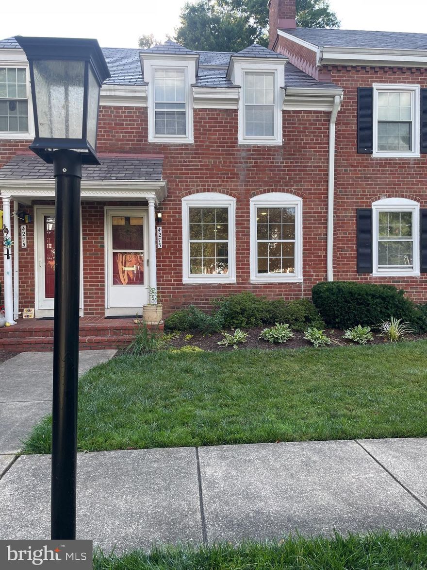 **Don't Miss this Full Size Clarendon Model in Fairlington Meadows** This 3 level home has been updated with newer lighting,  SS stove,  Silestone counters, white subway tile backsplash, and kitchen floors!  This unit also boast HW Floors on main and upper floors, newer carpet in LL, SS side by side fridge, SS DW, updated LL bath with newer Maytag W/Dryer on back order, and rear brick patio. Floored attic for extra storage plus assigned pkg. Perfectly situated in courtyard close to pool, tennis, and tot lots.  Just a short walk to Bradlee Center, 10 min bus to the pentagon, easy access to 395, and Shirlington.  This fresh open bright unit will not last long.  Landlord is looking for a 2 year lease, pets by exception.