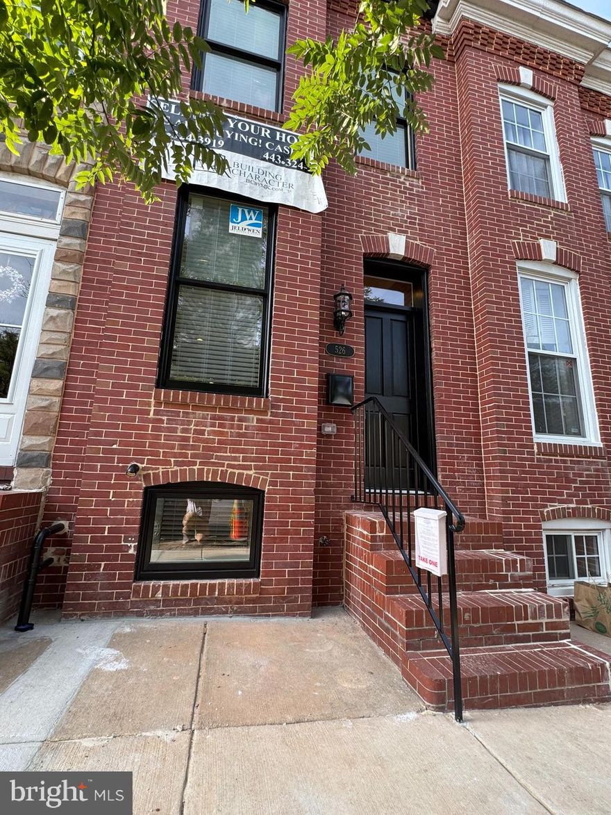 Brand New CHAP Renovation by Building Character with PARKING in Federal Hill. 3 Finished Levels. The Main Level has a Large Living Room, Dining Room, and Kitchen with Island and Pantry. The Upper Level offers 2 Bedrooms, 2 Full Baths, Laundry, Walk-in Closet and Direct Access to the Roof-Top DECK with Skyline and Harbor Views. The Lower Level Includes 2 Additional Rooms and the Third Full Bath. Insulation is Energy Efficient Spray Foam. Whole House Audio System. Custom Tile, Trim and Paint. And Don’t Forget the Amazing Building Character 2-Year Builder Service Warranty.