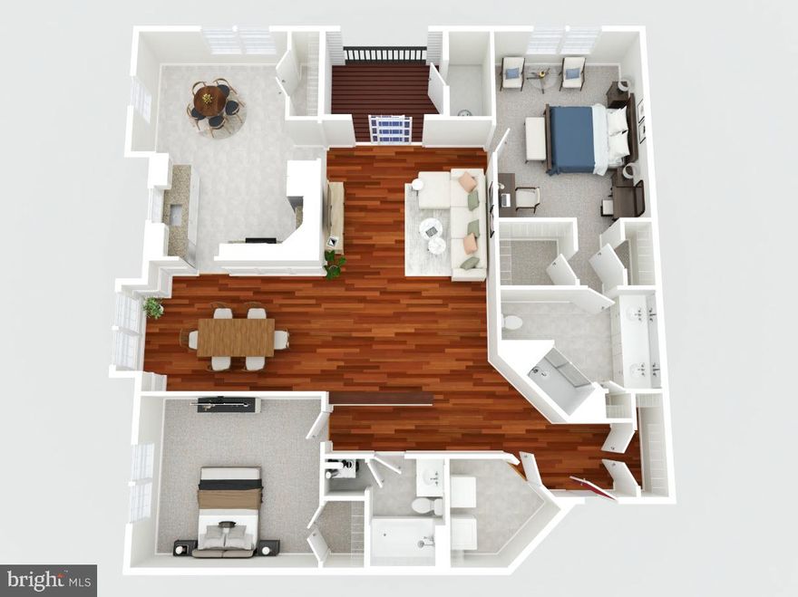 Come See This Beautiful 2-Bedroom, 2-Full-Bath Condo Located in The Gatherings, a Sought-After 55+ Community in the Heart of Manassas! * With a Prime Location in the Building, This Third Floor Corner Unit is Light and Bright, Flooded with Sunlight from the Extra Windows! * Truly Move-In Ready with a Fresh Coat of Paint, Brand New Carpets and Gleaming Wood Floors! *  The Huge Kitchen is Both Beautiful and Functional with Roomy 42” Cabinets, Quartz Counters, a Window Over the Large Kitchen Sink, and Stainless Steel Gas Range, Dishwasher, and Refrigerator! * The Generous Primary Suite with New Carpet Has Two Closets, One a Huge Walk In Closet, and an Ensuite Bathroom with Double Sink Vanity, Linen Closet and Shower! * The Second Bedroom in This Popular Floorplan is Opposite the  Primary Suite Providing Privacy and Quiet for Guest and Owners! * Full Size Washer and Dryer in Your Separate Laundry Room Convey! * The Private Balcony is Perfect for Relaxing Outside with a Great View and Low-Maintenance Trex-Style Decking!* This Condo Also Includes a One Car Garage with Extra Room for Storage Plus and Additional Driveway Parking Spot! * The Secure Building Has a Well Appointed Lobby, an Elevator, and Limited Access Entry!* The Gatherings Community Amenities Include a Lovely Clubhouse with Community Room, a Fitness Center, an Outdoor Patio with Grilling Area, Tennis Courts, Beautiful Common Areas, a Fenced Dog Park, and Walking Paths.  Don't Miss the Path that Connects You to Wellington Station: Giant Food, Restaurants, and the Library.   And of Course You’re Minutes from Historic Old Town Manassas, the VRE Commuter Rail, Parks, Harris Pavilion, Seasonal Farmers Markets, Museums, and Shopping! * Schedule Your Showing Today Because You Don’t Want to Miss the Opportunity to Own a Corner Unit Condo in Manassas’ Most Desirable 55+ Community!