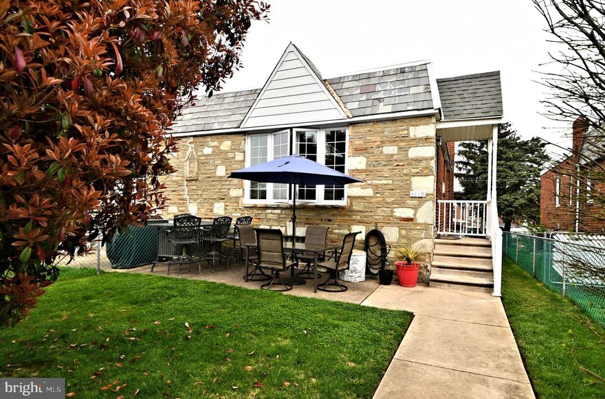 Welcome to 1119 Borbeck Ave in Fox Chase, one of the safest communities in Philadelphia, that boarders Montgomery County. This is a smoke and pet free home. The location cannot be beat, as this stretch of Borbeck Ave sits on a section of the street that is one way and that can be best described as a pseudo "cul - de - sac".  In the rear of the home is a shared alley with a few neighbors, that has a dead-end alley so there is NO through traffic, which makes for a perfect place for small ones to play. 
The back yard is a nice, quiet place to enjoy a roaring fire in the newly built fire pit (2024) and a summer BBQ. The backyard, side yard and front yard are completely fenced in so if you have a furry friend, all you need to do is open the door and let them out.
When you enter this well-maintained home, you will immediately notice the bright light that streams through the large casement windows in the living room. The home enjoys a dining room, and the eat-in kitchen can accommodate a small table for four as well. The home has well maintained hardwood floors throughout all the rooms - the homeowners take great pride in their floors and would never consider wearing shoes in the house, so please remove your shoes or use the booties supplied.  
The kitchen includes ceramic tiled floors, a full side by side refrigerator, a disposal, and a dishwasher. The dishwasher will be replaced with a brand-new unit before closing. The three generous sized bedrooms all have their own ceiling fan with ample closet space. In the hallway you will find a large coat closet, a linen closet, and a full bathroom, has been remodeled recently and the sky light in the bathroom is from 2024.  The skylight was replaced at the same time as the newly installed flat roof - by the way, the roof comes with a 10-year transferable warranty.  As you make your way down to the basement level you will be surprised at how large the room is and the block windows allow plenty of natural daylight. Enjoy entertaining friends and family with your own built-in pub style bar, while still having space for little ones. For your convenience, a 1/2 bath is conveniently located next to the bar, where else would it be?  The downstairs also include a large walk-in closet and a large laundry room with a linen closet, a washer and dryer, and an enclosed utility room (new hot water heater in 2020 and new High Efficiency HVAC in 2021). The downstairs bath and laundry room was also redone, with matching granite flooring. 
There is a rear door located in the laundry room that leads to the fenced-in yard with the new retaining wall and steps from 2023 and a driveway large enough for a full size super big SUV.  The garage can be accessed from the driveway and does not have an interior access.  The home has received a fresh coat of paint (living/dining/hall in 2021 and kitchen/full bath and two bedrooms in 2024) and is waiting for you to make this yours.  
Oh wait….this home is also in walking distance to the Fox Chase train station, that is ONLY a 20-minute train ride to Center City. You are also in walking distance to two schools, the Fox Chase Recreational Center that boasts multiple playing fields – a pool – tennis courts – basketball courts and hockey, a library, pharmacy, grocery, restaurants, pubs, Rita’s Water Ice, Dunkin, Wawa, and the historic Joseph’s Pizza Parlor! Take the bus? The 67 and 28 SEPTA bus is only a few blocks way. This home is conveniently located within minutes to Roosevelt Blvd., the Turnpike and 309. 
The smart Ecobee (2021) will stay with the new owners.