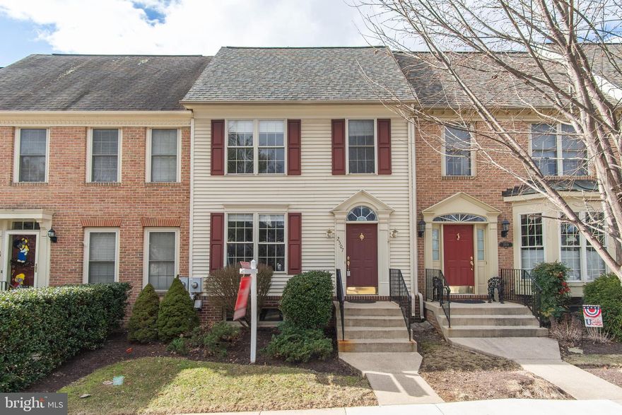 *** OFFERS DUE by 10:00 am on Tuesday, 3/4***   Affordable living in the sought-after neighborhood of Wormans Mill!  This centrally located home is 1 block from the "Village Center," rich with high-end restaurants, fitness facilities and boutiques where you'll find on-going community events and opportunities to socialize.  The home itself offers 1,600 sq feet of living space, plus another 800 sq feet below, ready for a family room, workshop or extra storage.  This space even includes a rough-in for a 4th bathroom.  The main level offers a large living and dining space, powder room and bright, open kitchen.  The gas fireplace makes for comfortable dining and the kitchen includes a center island, pantry, 42-inch cabinets, a double-door range and access to the fully fenced paver patio courtyard with garden beds.  Upstairs you'll find new carpet and the primary bedroom with a full wall of closets, cathedral ceiling and en-suite bathroom complete with dual sinks, separate shower and soaking tub.  Two more secondary bedrooms are included upstairs with their own full bathroom and laundry is made easy with a full size washer and dryer closet in the hallway.  If that weren't enough, the private courtyard leads to a full sized, 2 car garage with alley access.  Close to commuter routes, easy access to downtown Frederick and everything you would want an HOA to offer, and more!  NEW ROOF - 2024