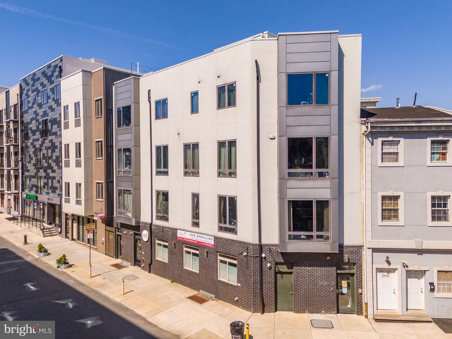 Welcome to 1605 Ridge — a 6.69% CAP, boutique multifamily property sited at the prominent Ridge & Parrish corner intersection (at 16th Street) in the booming Francisville submarket of Philadelphia, Pennsylvania. Spanning 3 property widths (1601-03-05) with soft corner exposure, The Property commands a strong presence on the Francisville streetscape with a brick-clad base and bay windows above. Throughout its operating history, there has been little-to-no vacancy in the building — a testament to the quality of construction, location and spatial quality of the asset. On the ground floor, a neighborhood daycare operates the commercial space, having just exercised their 5-year NNN lease renewal option. Upstairs, there are five (5) oversized apartments, each with unique layouts: one (1) studio, three (3) 2bd x 2ba units and one (1) 3bd x 2ba unit. New Ownership can add a 5th floor “as of right” based on the current zoning in place and increase the density/unit count. Private roofdecks feature prominently in 1601-5 Ridge with Center City skyline views from atop the 4th floor. Located in the Francisville submarket just outside of Downtown Philly, residents of this ±9,000 SF apartment building benefit from proximity to shops, breweries, cafes, grocers, restaurants and multimodal transport options — placing the entire city within reach of 1601-5 Ridge. Invest in a Top-10 USA MSA with the acquisition of 1605 Ridge. Real estate investment demand is largely driven by Philly’s relative affordability as compared to its pricier neighbors to the north (New York, Boston) and south (Washington, D.C., Maryland, Virginia), with comparable lifestyle standards — connectivity, culture, cuisine and convenience in Greater Philadelphia rival the nation’s leading metros. Investment sales in the Francisville submarket have been surging, largely due to its desirability for young professionals seeking contemporary accommodations in new construction apartments just outside of the downtown urban core.