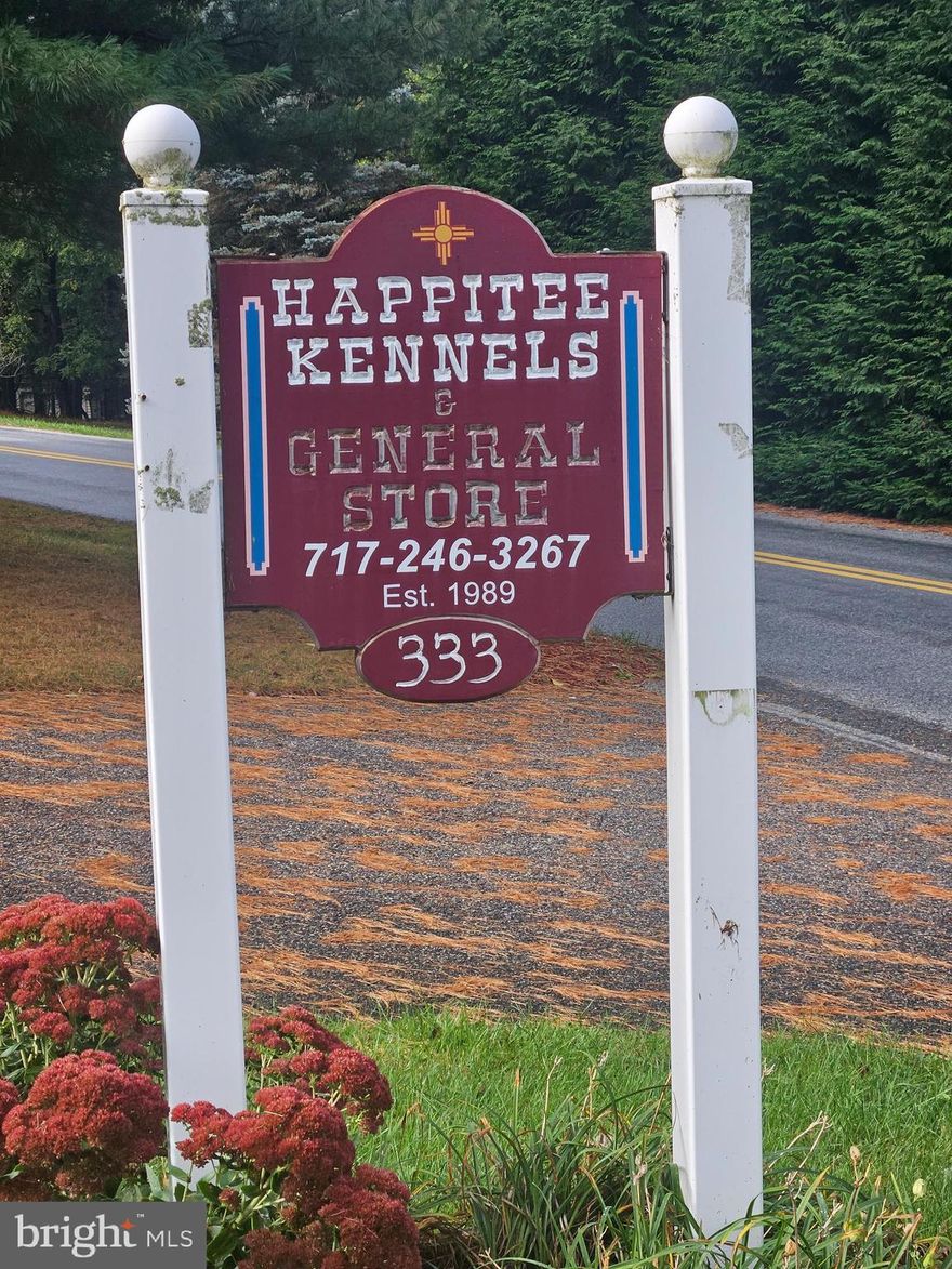 Owner is retiring and moving, The property features Two Homes  and  buildings that were part of her dog kennel business. The property is zoned commercial and the kennel was licensed by the state.
This property has lots of opportunity for business ... This is a must see.