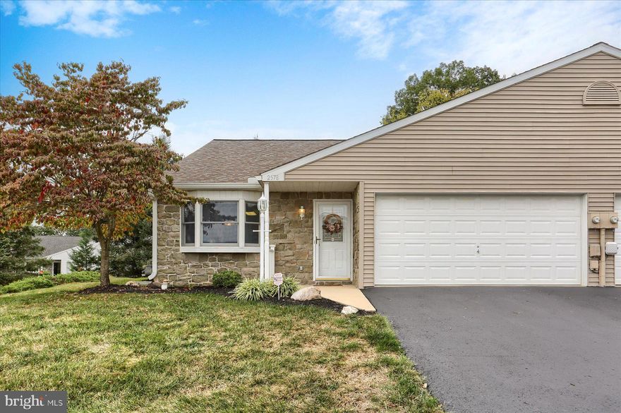 Welcome to White Oak Manor in Central York School District!

If you’ve been searching for main floor, low-maintenance living – this end-unit semi-detached condo is the perfect fit. Offering nearly 1,400  sq. ft. of versatile living space, this home is designed for both comfort and convenience.

Step inside and you’ll find updated luxury plank flooring and a neutral color palette throughout. The kitchen is a chef's dream which has been updated - updates include new cabinets, new countertops, updated sink and faucet plus backsplash! Enjoy the attached dining area which can easily host friends and family... plus all appliances convey! The family room is warm and inviting with a gas fireplace and access to your rear patio. 

This home includes two spacious bedrooms. The primary suite offers a private full bath and ample closet space, while the second bedroom is generously sized and served by a conveniently located hall guest bath. Additional highlights include main floor laundry, a large 2-car garage, and plenty of driveway parking.

With the HOA handling  exterior maintenance, you’ll enjoy easy, carefree living. Lastly enjoy efficient gas heat and central air system.

Whether you’re a first-time buyer or looking to downsize into a well-maintained, worry-free home, this is a fantastic opportunity.