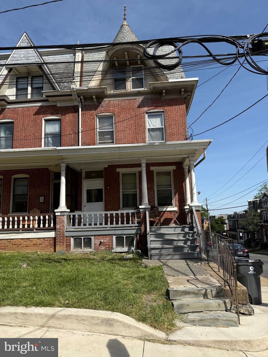 Welcome to Hilltop in the City of Wilmington!  Perched high above on the Westside of town, with convenience to parks, places of worship, educational facilities and right in between the Riverfront, Little Italy & Trolley Square in all their glory.  This five unit, corner twin is ready for its next custodian.  Featuring an eclectic mix of three, 1 bedroom units and two, 2 bedroom units, providing effective living arrangements for most tenants needs.  Rear deck structure provides private outdoor space for the main floor unit and third floor unit with shared hallway access for the second floor units.  Grassy knoll is a great spot to relax or cookout with your neighbors.  Front porch as you enter leads to vestibule for mail and then a staircase that takes you up to the four units accessed inside the main space.  Exterior access for the fifth unit as well as basement/storage area where some mechanicals can be found.  One car garage can be used for onsite storage, possibly rented out for additional income or converted to a laundry facility for the building.  First floor unit has two bedrooms, one full bath, and runs the depth of the structure.  Second floor is host to two, 1 bedroom units each with 1 full bath.  Third floor features an expansive two bedroom unit, with one full bath, and also spans the depth of the structure.  Each unit has its own gas meter, electric meter, electric panel in unit, hot water tank and HVAC unit.  Excellent, value add opportunity, to reposition the property with some choice upgrades and then fetch modern market rental amounts.  Add this to your existing portfolio or make it the cornerstone of a flourishing one!