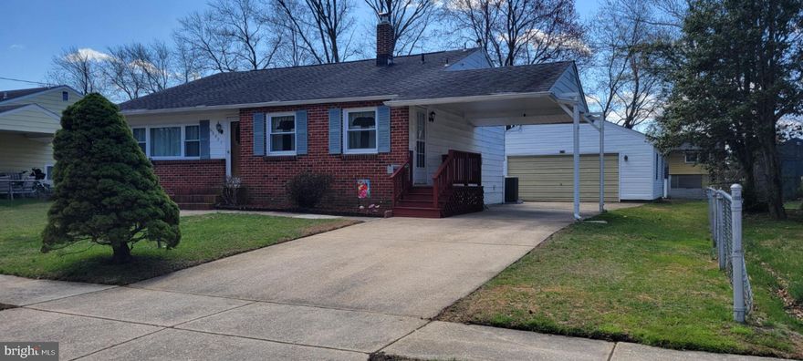 Looking for an affordable 3-bedroom house with a 2-car detached garage, here it is!  Perfect for a hobbyist or car enthusiast.  Situated on a quiet dead-end street with easy access to I-95, RT 273, 10 minutes to the University of Delaware, and just a few minutes from Christiana Hospital.  This is a solid home with an open floor plan on the first level. The living room has a decorative electric fireplace. Large finished lower level with a powder room nearby.  The back door leads to a nice screened-in porch. Clear and open yard with a shed in the back.  The water heater is 3 years old. The heater was replaced in 2018.  The kitchen has oak cabinets, a double sink, and a stainless steel refrigerator. There should be hardwood flooring in the living room and bedrooms, but the buyer should verify.  Many rooms with vinyl windows. The detached garage is a rare find, so this is a great opportunity for someone into hobbies or car repair.