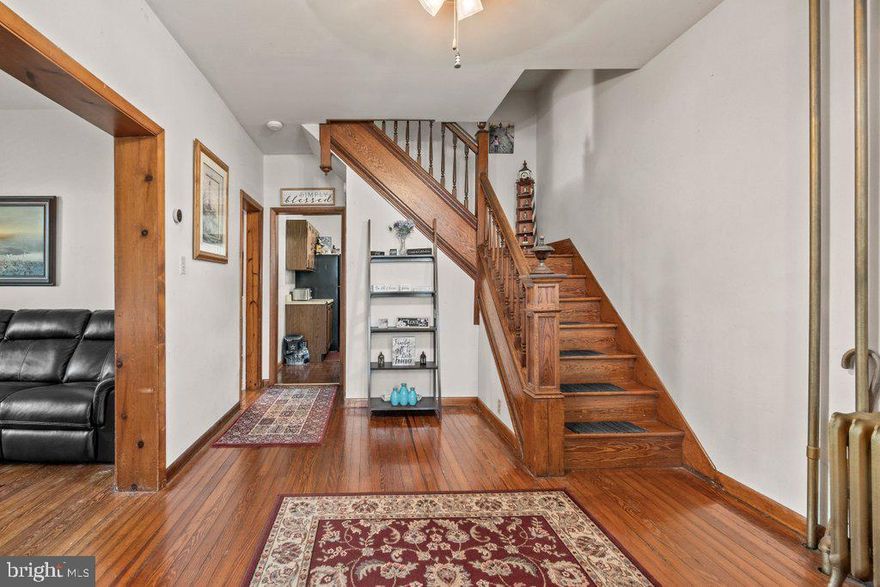 This house has it all and much more!! The tax records states the house is 1,344sq ft, which may not include the finished attic (23x23) or finished back porch. The main level boasts a mud room, foyer, living room, dining room, kitchen and large enclosed porch across the back of the house. The second floor holds three large bedrooms, an oversized bathroom and stairs that lead to the finished attic. The finished attic was previously used as a bedroom. The unfinished basement has a lot of potential.  Make sure you check out the beautiful hardwood floors throughout the main level and second floor, the incredible staircase and the gorgeous textured glass in the mudroom and around the front doors. Relax on the private wrap around porch and enjoy the oversized corner lot. Please forgive the items sitting around...the sellers still live in the house and they are working hard packing for the next owner. Conventional, cash  or rehab deals only. House being sold as-is.