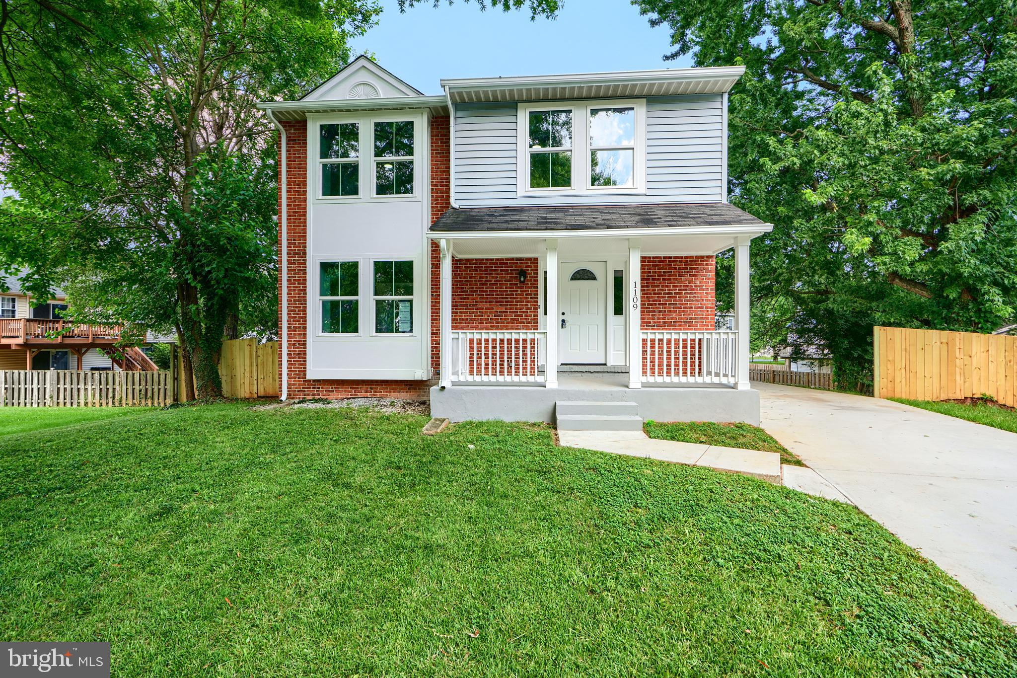 Located on a quiet cul-de-sac in the Brigadoon community, this brick home has been reimagined and completely renovated in 2025. With exceptional attention to detail and high end finishes throughout, there is nothing to do but move right in! Features include an open concept kitchen with adjoining family room with a woodburning fireplace. The new outside deck off of the dining room and kitchen are great from entertaining and outdoor living. Step down to a lovely fenced in yard. This home offers 4 bedrooms, 3 1/2 bathrooms were traditional meets modern amenities. Excellent floorplan, spacious rooms, state of the art conveniences. Private yard and a convenient location. Feels like new construction. New electrical, plumbing, roof, windows, kitchen, bathrooms, appliances and fixtures. Move in today!