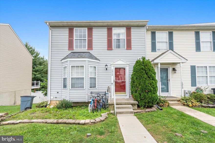 Discover this well-maintained end-unit townhouse in the highly sought-after Amyclae Estates. This home offers 3 bedrooms, with the option of a fourth bedroom or office in the finished basement (no window but steps away from the large sliding glass walkout doors). The main level has a bright, open-concept layout complemented by gleaming LVP hardwood floors. The kitchen boasts stainless steel appliances, Corian countertops, and ample space for meal prep and entertaining. The master suite includes a spacious walk-in closet, providing abundant storage. Step outside to enjoy the expansive rear deck, perfect for outdoor dining and relaxation, overlooking a private, fully fenced yard—ideal for pets and play. With 2.5 baths, this home provides plenty of convenience for family and guests. Recent updates include a new roof completed in 2022 and a new washing machine.