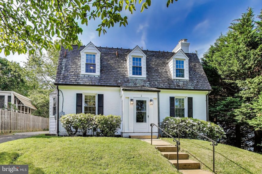 DOWNSIZING & LOOKING FOR ONE LEVEL LIVING?  Come see this RARELY AVAILABLE - 4 bed + 3.5 FB's on Quiet Non Thru Street in Chevy Chase Section 5 --  NEWLY SANDED & Screened HARDWOOD FLOORS [ 2025], FRESH PAINT INSIDE & OUT, BRICK ON ALL 4 SIDES [ 2025], NEW ENERGY EFFICIENT VINYL WINDOWS NEW [ 2021 ], KITCHEN with White Cabinets, Granite Countertops, Stone BackSplash & Stainless Appliances, MAIN LEVEL LIVING En Suite, Access thru back door with one step up, 3 more bedrooms upstairs, and 2 Full Baths Partially finished Bright LL with 1/2 Ba and Extra Storage Space, BEAUTIFUL DECK on rear of home, leads to large Fenced in Yard, Screened in Sun room off Living Room.  Off Street Parking for multiple cars.  This house is "move in ready" or can be easily reconfigured or added on to as many have done nearby. Feeds to BCC!!