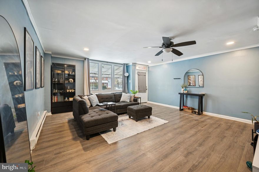 This thoughtfully renovated Philadelphia classic is a place to settle in. Your own private parking space adds everyday ease, while the welcoming front porch invites quiet mornings and easy evenings.

Inside, the bright living room and refreshed eat-in kitchen create a natural flow for gathering, sharing meals, and everyday living. The backyard offers space to breathe, garden, or unwind. Upstairs, three comfortable bedrooms include a generously sized primary that easily fits a king-size bed with room to spare, alongside an updated full bath.

With laundry already in the basement and flexible space for future needs, this home is ready to grow with you.

Set in the Mill Creek of West Philadelphia, this is more than a home—it’s an opportunity to put down roots in a community shaped by resilience, pride, and progress. Some buyers may be eligible for first-time homebuyer or down-payment assistance programs; eligibility to be verified by buyer.

This is a home ready to hold your routines, your milestones, and the moments in between.