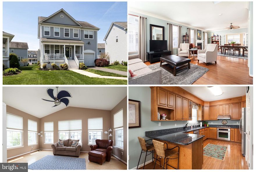 Beautiful home with 40  Boat Slip in lovely Hopewell Pointe. Community amenities include a community heated swimming pool, walking paths and piers. Home boasts an open floor plan w/gas fireplace, updated kitchen with stainless steel KitchenAid appliances, granite and custom cabinetry. Lovely Sunroom with cork & radiant heat flooring. Large master bedroom w/master bath. Big 2nd & 3rd bedrooms w/custom closets and darkening shades. Fully finished lower level w/gas stove. Enjoy the outdoors on your composite deck with retractable awning. Additional upgrades include: A/C one year old w/humidifier on furnace, alarm system & smart thermostat, 2nd floor laundry, custom crown molding, hardwood floors, upgraded landscaping, loft storage in garage. A MUST SEE!!