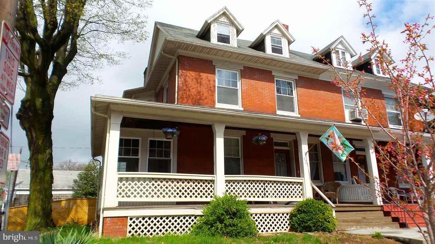 You won't find a more impressive 2 unit 2 1/2 story END unit w/off st parking near York Fairgrounds! Hardwood flrs w/in laid boarders, wood fireplace in entry foyer! Tiled kit on 2nd floors, 2 Ref, 2 washers, 2 dryers, pellet stove on 2nd flr, deck, steps to grade, fenced in backyard, workshop in bsmt, remodeled kits. Lrg apts, walk to York Fair! 12.13% Cap Rate!