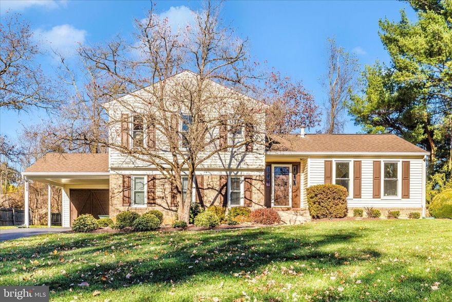 Beautifully maintained and updated home in a tucked away neighborhood yet super convenient location. The kitchen has been extended to add a large casual dining space with oversized windows to take in the manicured backyard.  An earthy tone is created by the brown quartz countertops and the rustic wide plank hard pine flooring. The kitchen shares the main level with the formal dining room, formal living room and private office.  Down half a flight of stairs is the large family room accented by a brick wall fireplace, a full bathroom and a cozy den for reading or watching television.  From the foyer up a half flight of stairs is the master bedroom and two additional bedrooms.  The full bathroom on this level was completely renovated to include a heated floor!  The unfinished basement is great for storage.  Updates include roof in 2019, new electric panel 2021, new chimney in 2018, new hardscaped front porch 2025, new windows on the front of the home 2025, newer windows to the rear of the home, new dishwasher and new washer dryer!