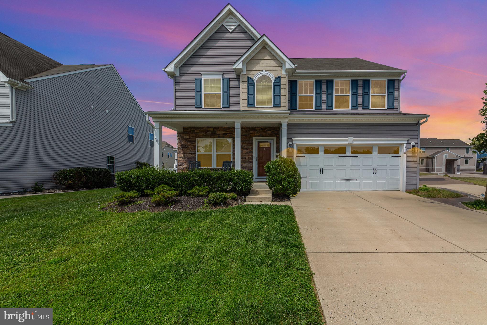 Welcome to this 4 bedroom, 2.5 bath, 3 story home with a two car garage in the new Eagles Rest neighborhood in Aberdeen, just seconds from the stadium, I-95 and tons of shopping/dining destinations, as well as minutes from APG. This home has a spacious open concept design, just built in 2016, everything is done with modern style mind. The main level hosts a bedroom/office, and formal dining room, access to the two car garage and then further into the home is the open concept kitchen, living room and bump-out sunroom. The kitchen features stainless steel appliances, granite countertops, granite island, and plenty of custom cabinetry and a pantry. Upstairs is a large owners suite with tray cielings, walk in closet, and a private bath double vanities and a walk in shower. There are two more bedrooms along with a full bathroom w/ tub shower combo and a beautiful, spacious loft area which can serve as a second living room. The full unfinished basement provides endless possibilities for customization and is already plumbed for a fourth bathroom. There is a rear deck off of the sunroom which looks out over the cleared/fully fenced rear yard. This property offers tons of living space, making it perfect for any family. Come see why this home should be yours today!