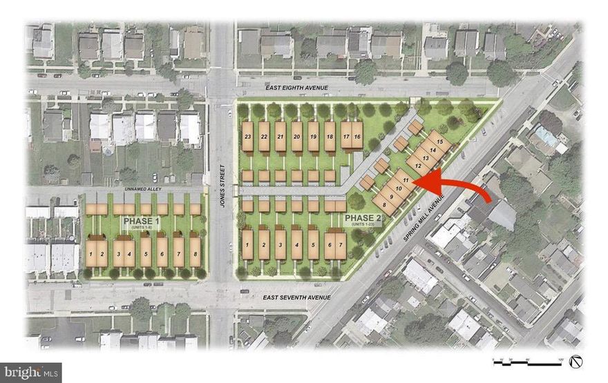 The Wait Is Finally Over… Foundry Way Phase Two Townhome Construction Is Underway!!! Foundry Way Is Truly A Walkable Community Offering A Park Like Feel Only A Few Steps Away From All Of Conshohocken Borough’s Hot Spots. Consisting of Twenty Three Homes In Phase Two Which Includes A Mix Of Single Family Homes, Twin Homes And Townhomes Foundry Way Is Sure To Fit Your Needs. Conveniently Located Minutes From The Conshohocken Train Station, Schuylkill River Trail, Highway On Ramps, Local Shopping And The City Of Philadelphia. From Top to Bottom This Community Has Been Designed To Offer The Best Location While Offering The Finest New Construction Living Conshohocken Has To Offer. This Premium End Townhome (Lot 8) Offers A Spacious Open Floor Plan, Oversized Windows, Rear Deck, Three Bedrooms, Two HVAC Zones, Small Rear Yard, One Car Detached Garage, One Car Off-Street Parking Pad On And On... The Main Level Offers an Open Floor Plan Which Consists Of Living Room, Dining Room, Kitchen, Powder Room With Beautiful Hardwood Flooring From Front To Back, High Ceilings, Recessed Lighting And Access To The Deck Off The Rear Of The Home. The Kitchen Is Well Equipped With Gorgeous Granite Countertops, 42" Cabinetry With Crown Molding, With  A Six Foot Granite Topped Island With Cabinetry Below, Recessed Lighting, Stainless Steel Appliances And Pendant Lighting Over The Island. Head Up The Finished Hardwood Staircase, You Will Find The Large Junior Suite Which Offers Dual Vanities, Tiled Floors And Standalone Tiled Shower. This Level Also Offers The Oversized Laundry Room, Hall Bathroom W/Fiberglass Tub, Tiled Floors And One Additional Bedroom. Finally, You Will Find The Finished Loft Space With Its Own HVAC Zone Which Can Serve As Either The Main Bedroom, Office Space, Additional Entertaining Space Etc… . The Townhomes Offer A Rear Yard Which Is Tucked In Between The Home and Rear Loading One Car Garage/One Car Parking Pad. *Please Note* Buyers Have A Multitude Of Options To Customize The Interior Of Your New Home From Finishing The Basement, Upgrading The Kitchen And Or Anything You Can Imagine. Photos Are Of Finished Homes In The Development Which May Include Upgrades And Alterations Not Included In The Base Price. All Renderings And Or Floor Plans Included In The Marketing Materials Are An Artist’s Conceptual Drawings And Will Vary From The Actual Plans And Homes Built.