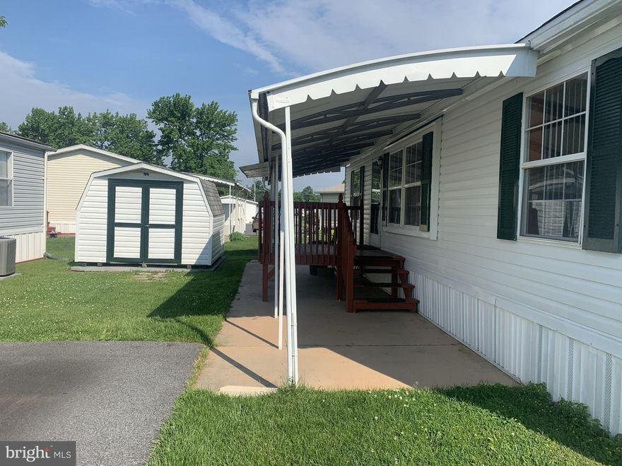 3 BR, 2 Bath mobile home!   Located in secluded, quiet community w/no thru traffic. 2 car parking & snow removal included. Large eat in kitchen which leads to the laundry room including washer & dryer!  Large covered deck & shed! NEW HVAC, 2 years, Roof 2020! Not real prop transfer-only pers prop. 2 pets per household ( 45lbs or less). Site rent subject to increase. Please see showing instructions to schedule appointments.