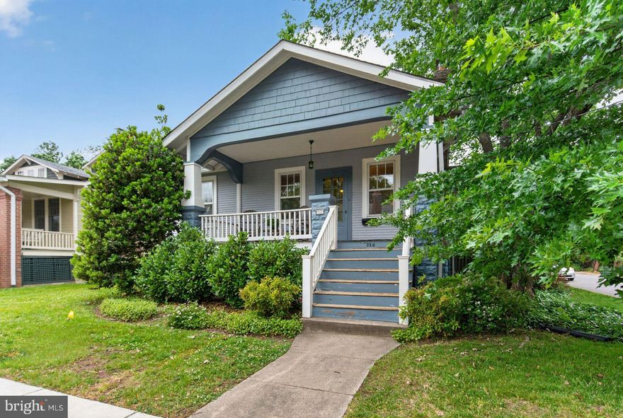 **OPEN SUNDAY, MAY 24,  FROM 1 TO 4 PM**Character laden 1924 Ashton Heights bungalow with expanded primary bedroom, bathroom, and kitchen opening to  light-filled breakfast area**A deck  overlooks the   well-landscaped, fenced  back yard with areas for sports,  play,  and gardening**High ceilings and gleaming wood  floors enhance the appeal of the living room, dining room,  and two bedrooms**Desirable details  include deep front porch,  living room fireplace, fixed stairs to attic with expansion potential, energy efficient radiator heating and central  air for year round comfort.**Unfinished basement has door to back  yard and accommodates  laundry,  storage, and potential  for gym or workshop.**Walk to Clarendon for Metro,  shops,  restaurant,  groceries, and nightlife**Near parks, Arlington central  library,  bike and walking trails**An appealing home in an enviable location**PROPERTY SOLD IN AS IS CONDITION**