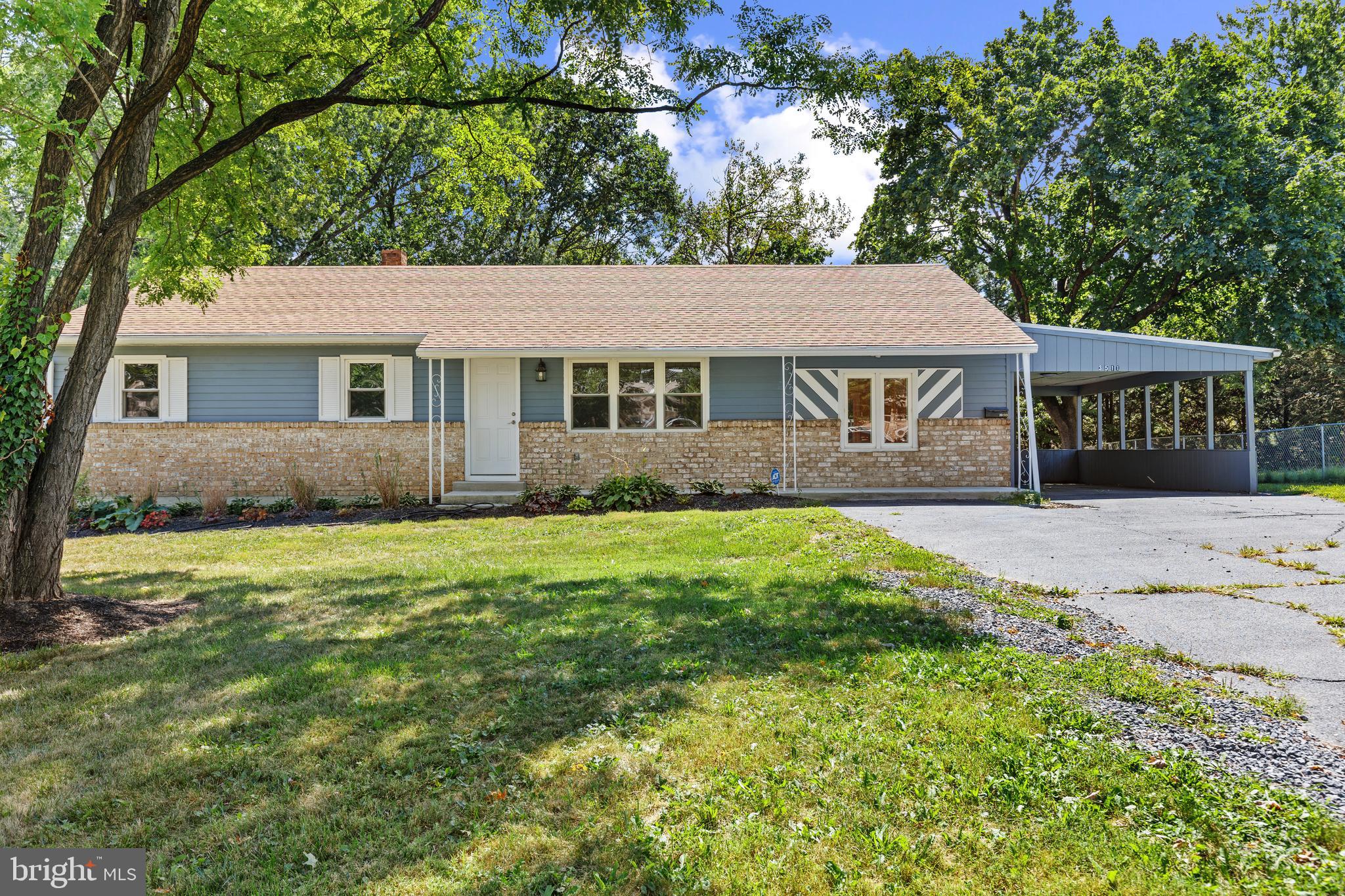 Don't miss this 3 bedroom, 1. 5 bathroom updated rancher with a living room and a large family room, drywalled basement and carport in beautiful Susquehanna Township. Tree shaded spacious front and back yards, with a deck off the kitchen, makes it perfect for outdoor entertaining. Kitchen/dining room combo with recessed lighting, all appliances convey. Electric heat pump HVAC system, with central air. New roof in 2023. Fantastic location, across the from Susquehanna High School. Convenient to major highways, shopping, services and restaurants. Schedule a showing today!