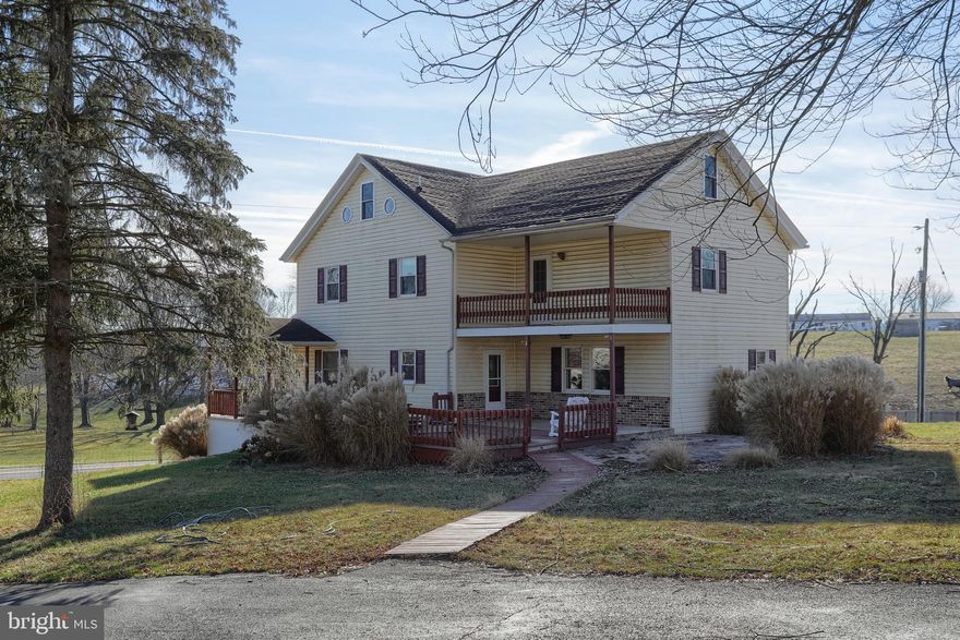 Here is your opportunity to lease a beautiful and spacious Farmhouse nestled in the rural countryside and surrounded by scenic pasture and horses.   This home offers a large country kitchen  with ample storage, a large breakfast bar and all appliances including dishwasher, stove, microwave and stainless steel refrigerator.  Enjoy family dinners in the bright and cheery dining area with built-in corner cupboard and exposed beams.  The large family/living room room area has more  exposed beams and a large brick (non-usable) fireplace.   There is also first-floor bathroom and a separate mud room /laundry room that's complete with washer, dryer, and utility sink for first-floor convenience!  Upstairs there are 4 separate (no walk-thru) bedrooms, a balcony porch,  and a spacious second bath.  The finished walk-up attic has two large rooms that can offer additional living space such as a den, game room, home schooling, or play space.  There is a paved private circular driveway to be used by tenants and a paved parking area for tenant's cars.  This property has a wonderful large yard, along with a large deck and brick patio for outdoor enjoyment.   Tenant is  responsible for lawn mowing and yard maintenance.  Landlord is responsible for snow plowing of the circular driveway and parking area.  Tenant is responsible for shoveling snow on sidewalk/deck.  Private well water, and septic are included, so no water or sewer bill!   This property is a commuters dream at minutes from Routes 78, 81,  22 .  Absolutely no smoking/vaping on the property.  Dogs may be considered on a case-by-case basis. If accepted, must be on a leash due to horses and dogs on the adjacent working farm.  Absolutely no smoking or vaping on property.  No sub-letting of home without written permission of Landlord    Background and credit checks are mandatory using Rent Spree Application:  https://apply.link/rkYd-Sc.  There is a fee of $49.99 per application.