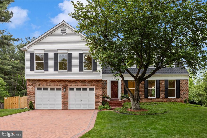 “Location, Location, Location” truly defines this home—offering 3-4 minute access to I-270 and other major highways, public transportation, downtown Rockville and just 3 minutes or less to Park Potomac’s shopping and dining without having to maneuver clogged commuter routes.  
Welcome to this beautifully updated and highly desirable 4-bedroom, 2.5-bath Cardiff II model Split Level ideally situated on a quiet .37 acre  premium cul-de-sac lot in the highly prized Orchard Ridge community. Known for its suburban charm, and exceptional commuter convenience. Residents also enjoy the outstanding services and amenities of the City of Rockville. All this while delivering the perfect balance of comfort, style, and everyday convenience. 
Lovingly maintained by the original owners of 43 years, this move-in ready turn key home showcases quality and major updates throughout, including a new roof (2024), elegant paver driveway (2017), rich bamboo flooring  (solid 5/8") throughout the main and upper level, including the stairs and all bedrooms (2023/2024), with classic 6-panel doors, giving the home a fully renovated interior that blends modern upgrades with timeless appeal. 
Step inside to a bright, open floor plan freshly painted throughout, offering spacious living areas ideal for both everyday living and entertaining. The updated kitchen (2022) features quartz countertops, upgraded porcelain tile flooring, 39" cabinets, premium subway tile backsplash, under-cabinet lighting, and Frigidaire Gallery appliances—perfectly combining style and functionality. The powder room was also updated at the same time. 
       The formal dining room provides a refined space for gatherings, while the inviting family room—highlighted by a cozy fireplace and sliding doors to the deck—offers a warm and welcoming setting that overlooks the spacious backyard. The yard is fully enclosed by a new fence (2025) featuring gates on both sides. 
 The windows, entry doors and sliding doors have been upgraded to  Anderson.  Additionally, the Anderson sliding doors feature internal  adjustable shades with low E glass.  The main and upper levels have all new LED lighting fixtures. The refinished spacious two car garage has an epoxied floor and new LED lighting too. The garage doors are insulated and had new openers installed (2018). The exterior of the house is tastefully illuminated by four new LED lighting fixtures with timers.
 The unfinished walkout basement offers abundant storage space and has been pre-plumbed for a future bathroom. The basement offers endless possibilities for customization and upgrades.
This well maintained property has been tastefully upgraded ,refreshed and improved for the next lucky owner. Contact the listing agent to schedule a showing. No Sign on property.