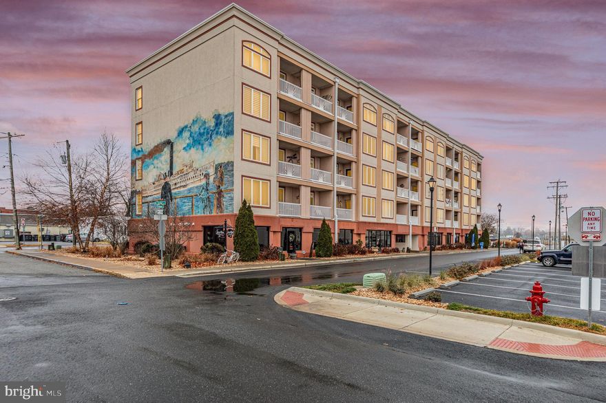 Welcome to Your Potomac Riverfront Retreat! Experience the ultimate in relaxation and comfort with this custom 5th-floor Potomac Renaissance condo, perfectly situated in the heart of Historic Colonial Beach, VA. Whether you're seeking a serene weekend escape or a year-round primary residence, this move-in-ready gem delivers breathtaking sunrises, sunsets, and endless possibilities for enjoyment. Featuring 2 spacious bedrooms and 2 baths across 952 sq. ft., this condo has been thoughtfully designed with luxurious details, including: * A gourmet kitchen with granite countertops, stainless steel appliances, and a convenient garbage disposal * A light-filled living room that opens to your private balcony, shared with the master suite * Upscale finishes such as walnut flooring, custom silk window treatments, and a master bath with a jetted tub and separate shower * A walk-in closet, in-unit laundry room, and more This secure building offers modern conveniences like city water/sewer, heat pumps, a fire sprinkler system, and an elevator. From your private balcony, take in expansive views of the 7-mile-wide Potomac River, perfect for water skiing, jet skiing, sailing, or simply relaxing on the sandy beach. Just steps away, the charming Colonial Beach boardwalk invites leisurely strolls, while the golf cart-friendly community offers easy access to shops, restaurants, and local attractions. All this, only 70 miles from Washington, DC, and Richmond, VA! Don’t miss the chance to make this riverfront retreat your own.