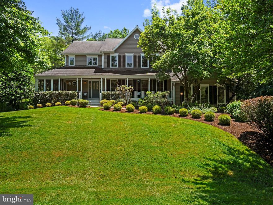 Ideally located on a quiet cul-de-sac just off the Clara Barton Parkway and tucked privately on a picturesque half acre backing to Great Falls National Park, this charming colonial offers the best of everything including a front porch and screened porch.  Inside there's great natural light, soaring ceilings and walls of glass overlooking the professionally landscaped rear yard and parkland beyond.  This home is beautifully maintained and renovated with a gorgeous Chef's Kitchen with stainless steel Miele appliances, updated counters, back splash and lighting open to the dramatic cathedral ceiling Family Room with a floor-to-ceiling stone fireplace- a perfect place for casual gatherings.   Both the Kitchen and Family Room offer access to the rear deck for entertaining or if one simply wants to relax with a cup of coffee enjoying the view.  Walls of glass along the back of the house bring the outdoors in!  You won't want to leave!!  A "secret" back staircase off the Family Room brings you to the 5th Bedroom/Studio/Home office with it's own private full bathroom.   So many potential options for this space!!  Formal Living and Dining Rooms with crown and chair rail moldings, hardwood floors complete the first floor.  Upstairs are four bedrooms and three full bathrooms including a cathedral ceiling Owners Suite with a Renovated bathroom and good size walk-in closets.  The lower level has a recreation/exercise room with access to the rear patio PLUS a separate in-law apartment with 2 bedrooms and a full kitchen - daylight with access to the outdoors.  But, the real plus for this property is the gorgeous private yard on a quiet cul-de-sac within blocks of the C&O Canal, Billy Goat Trail and Great Falls Tavern.  Bike into Georgetown, rappel off the rocks at Carderock or hike Billy Goat Trail - all without having to get into your car.  You will feel like you are on vacation every day.  Come enjoy the peace and serenity this setting has to offer...you truly won't want to leave!