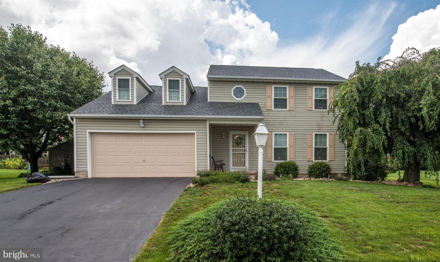 4 Bedroom, 2.5 Bath 2 story Colonial in West York School District. Well maintained! First floor Family Room gas fireplace. Newer custom oak Kitchen! Formal Living & Dining Rooms. Screened in back porch looks out over a nice, level backyard with concrete patio & shed. High efficiency gas heat with central air. 2 car garage. Updated architectural shingle roof. Appliances included in sale. Convenient location just minutes away from Route 30, restaurants, shopping, park, & schools. Great neighborhood with internal park plus larger park adjacent to the popular Trimmer Elementary School.  Sidewalks and lightly traveled streets make for safer walking, jogging and children at play.  Sq. Ft. estimate may be off (seems larger)