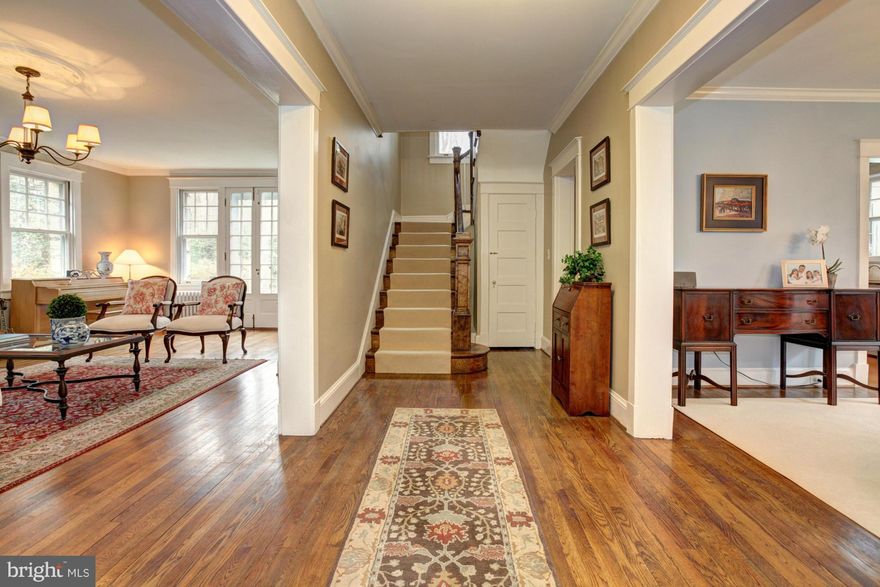 Gracious turn-of-the-century farmhouse set well back off Seven Locks with seamless Case Design kitchen/family room addition. HW floors, stunning windows and custom woodwork. Fully renovated Gourmet kitchen open to family room w/ butler's pantry. Master BR w/ fireplace, sun porch. Pls note that BOTH lots P17 & 18 are included in the list price/sale. Approx .57 acres.  OPEN SAT 3/27 from 2-4!!