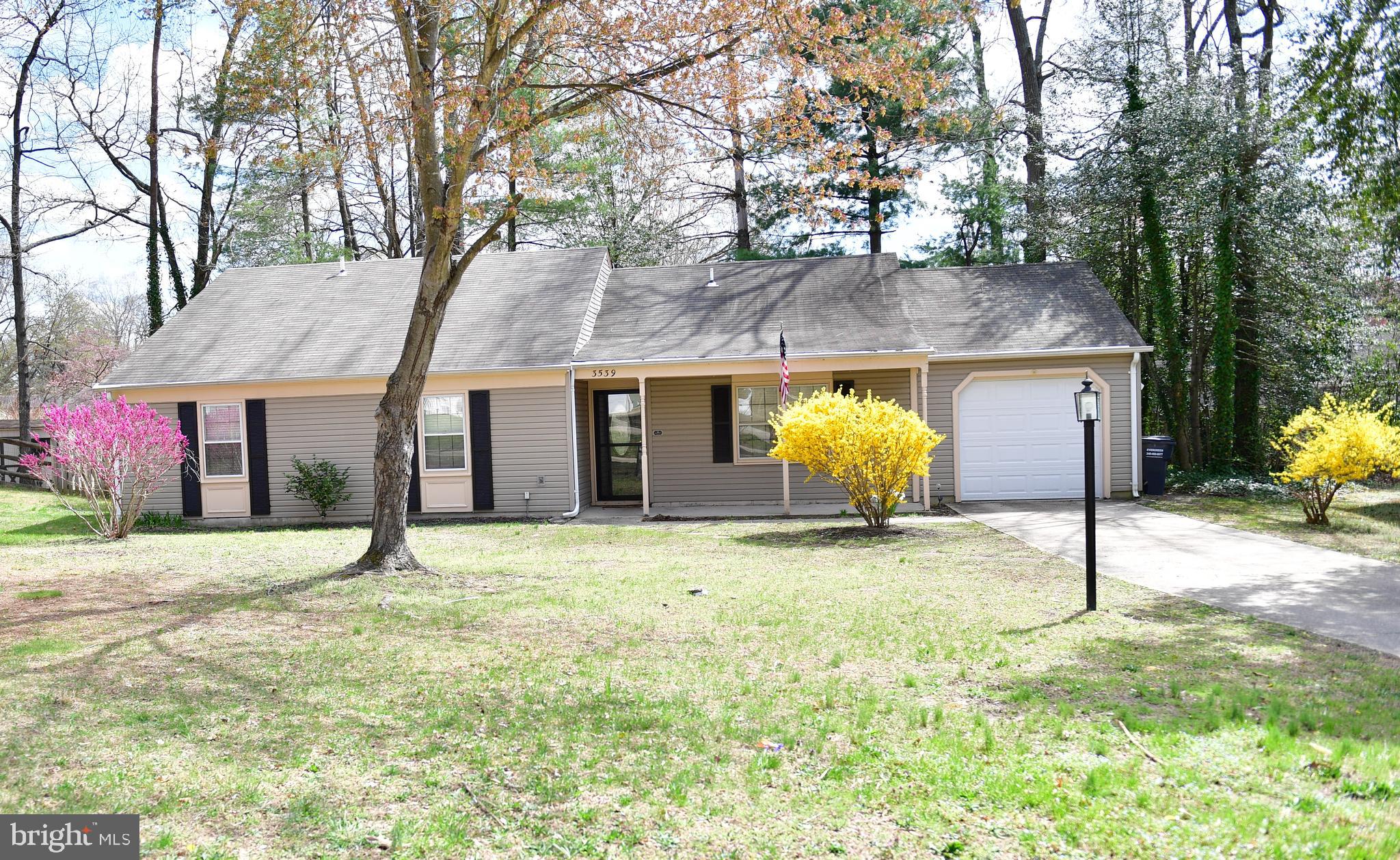 Welcome Home! To This Beautiful One Level Single Family Detached Home. This Home has 3 Bedrooms, 2 Bathrooms, and one of the Bathrooms is in the Owner's Suite. This Home has an Oversized Attached Garage with above garage storage, Driveway, and is located in a cul-de-sac in the sought after neighborhood of Sentry Woods. This Home is centrally located to parks, schools, shopping, Western Parkway, Route 5 and easily accessible to Washington, D.C., and Andrews Air Force Base. The Family Room and Dining Room have vaulted ceilings, and there is a full Eat-In Kitchen to enjoy. This Home is being Sold In As Is Condition. Seller prefers to use Cardinal Title Group. Please don't miss out on this Home. Thank You for Viewing.