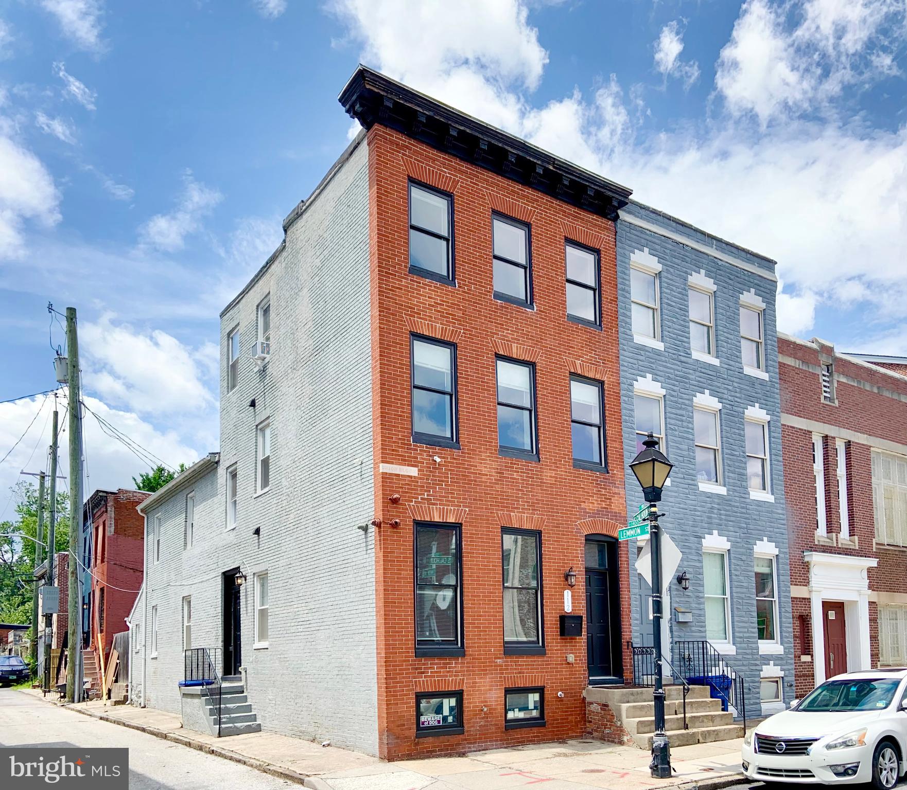 Be sure to ask the listing agent about the assumable VA loan at an incredible 2.5% interest rate—a rare opportunity in today's market.
Welcome to this stately brick end-unit rowhouse in the heart of Historic Union Square. Bathed in natural light thanks to its numerous side windows and southern exposure, this fully renovated home (2021) combines historic charm with thoughtful modern updates.
Inside, you'll find three generously sized bedrooms, each with its own private en suite bath, beautifully styled with contemporary finishes. A centrally located second-floor laundry room adds convenience and function.
The main level offers a spacious living room with a decorative ceiling, flowing into an open kitchen and dining area. Hardwood floors, granite countertops, a large kitchen island, and stainless steel appliances make this space ideal for entertaining or everyday living. A half bath and a handy mudroom at the rear of the ground level open to a private fenced backyard—perfect for pets, gardening, or relaxing outdoors.
Situated just a block and a half from Union Square Park, this historic neighborhood is known for its welcoming community and engaging events calendar. Commuters will love the quick access to downtown Baltimore, local train stations, and major highways to Washington, D.C.
Don’t miss your chance to own a beautifully restored home in one of Baltimore’s most vibrant and historic communities—with the bonus of a low-rate assumable loan!