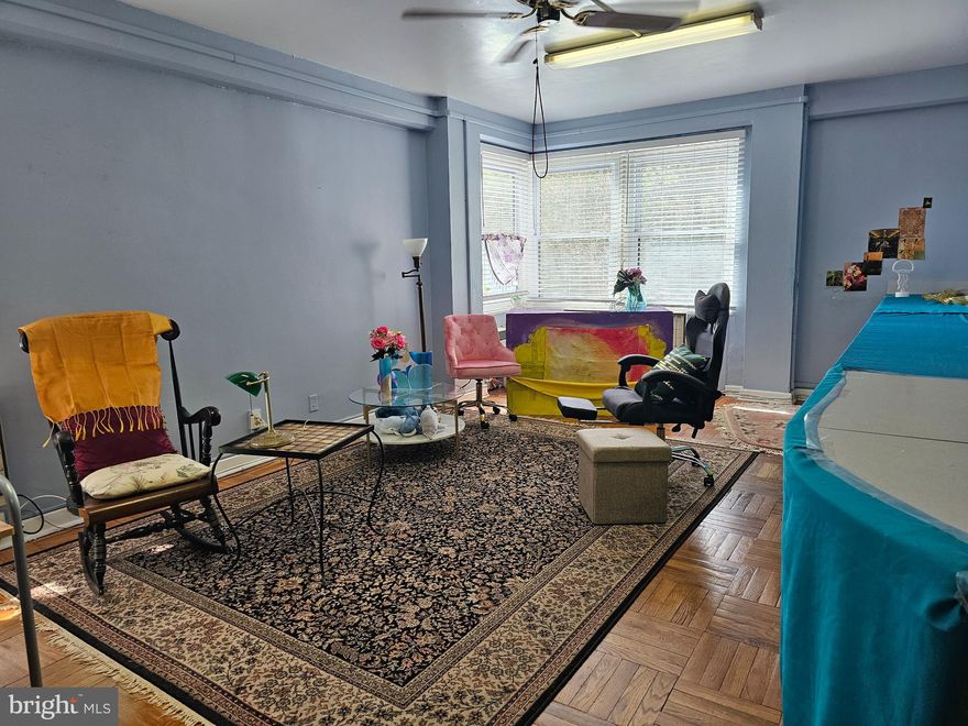 Welcome to Wildman Arms Condominium Unit C14! This charming ground-level 1-bedroom condo is ideally located within walking distance of the Lansdowne business district and the local regional rail, offering ultra convenience for commuting and exploring the area.
Lansdowne Avenue's vibrant corridor features a selection of locally owned restaurants such as Sophusion and Crisp Chik'n. You can also explore The Scrappy Cat Antique Store, enjoy a coffee at Camellia Coffee House, visit the seasonal farmer's market, or catch a show at the newly restored Lansdowne Theatre.
Wildman Arms provides numerous amenities, including a seasonal pool, clubhouse, and weekday office support. Unit C14 has been lovingly maintained, showcasing an open living and dining room space highlighted by parquet hardwood floors and replacement windows. The galley kitchen offers ample cabinet space and updated appliances, while the generously sized bedroom includes a spacious closet.
The well-maintained tiled hall bath, abundant storage, and on-site laundry facilities add to the convenience of this property. If you're seeking a budget-friendly and well-maintained home, this is an excellent option!