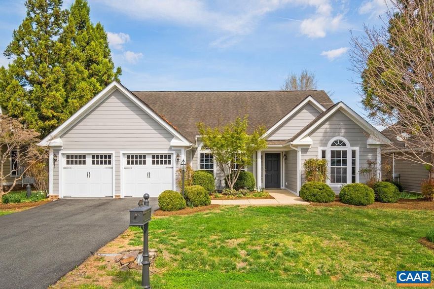 One level living in a great location with golf and mountain views! Home is situated along the Tuckahoe 9 fairway, but retains excellent privacy with mature landscaping and trees as well as a fully fenced back yard. Many extras: stepless entry/living to comfortably age in place, bright and open flow greatroom/kitchen/dining for easy entertaining, renovated kitchen (with two pantries, breakfast bar, granite countertops), owner?s suite (with tray ceilings, two walk-in closets, and private bath with double vanity and tiled shower), den or home office with fiber optic internet available, high ceilings, gas fireplace, Brazilian cherry floors, stone patio, two car garage, and paved drive. Recently painted inside and out. Enjoy a highly walkable location within a short stroll of the Stoney Creek clubhouse, farmers market, and Nellysford town hub with banking, doctors/dentist, grocery, dining, and more. Within minutes of Nelson 151 wine and brew trail and Wintergreen mountain for outdoor recreation AND about 30 minutes to Charlottesville. Community provides mowing and common areas such as stone patio/firepit. As a Wintergreen property owner enjoy access to Rodes Farm pool, tennis, pavilion and hiking trails.,Granite Counter,White Cabinets,Fireplace in Great Room
