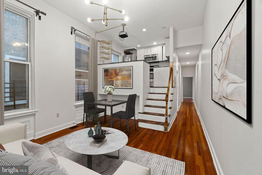 FAIRMOUNT CONDO WITH PARKING: It is my distinguished honor to present to you 1828 Green St. Located in the Heart of Fairmount, adjacent to a transformative intersection and waterway, the Schuylkill River, anchored by a transportation hub, commercial mixed use corridors such as Fairmount Park & Spring Garden St., and close to areas like Center City, Chinatown, and the Art Museum, this 2 bedroom/1 Bathroom condo is in the perfect location. Fairmount is an established are has undergone a radical transformation and evolution and is the epitome of class, sophistication, intellectualism. We are excited to share this remarkable transformation of a home in our beloved Fairmount. Across the street, there is a dog park and playground with green spaces. There is also ample parking surrounding this property. There is beautiful landscape and greenery throughout the neighborhood. There is natural illumination throughout the property. For Parking, you enter on Brandywine St behind the building. There is a gate with a code. Input the code and you are able to park in the designated deeded parking. Not available for showings. 

*** Experience the epitome of modern living in this beautifully renovated 2-bedroom, 1-bathroom unit in a 6 Unit Condo Building, set to impress with its  upgrades and thoughtful design. Step inside to discover an inviting atmosphere enhanced by stunning hardwood flooring that flows throughout the space. The open layout is perfect for both relaxation and entertaining, allowing natural light to fill the rooms and create a warm ambiance. The contemporary architectural style, combined with the classic design, high ceilings, and a unique character that sets this condo apart. The heart of the home features a well-appointed kitchen, ready for your personal touch, where culinary dreams can come to life. With convenient in-unit laundry facilities, including a washer and dryer, daily chores become a breeze, adding to the overall ease of living. Retreat to the spacious bedrooms, designed to provide a peaceful sanctuary at the end of the day. The full bathroom boasts modern fixtures and finishes, ensuring a spa-like experience right at home. This unit is part of a well-maintained garden-style building, offering the tranquility of a serene community while still being close to urban conveniences. Enjoy the benefits of assigned parking, ensuring your vehicle is always secure and accessible. The association fee covers essential services such as parking, common area maintenance, trash, snow removal, and water, allowing you to focus on enjoying your new lifestyle. ***Embrace a lifestyle of comfort and sophistication in this exceptional property, where every detail has been carefully curated to enhance your living experience. From the open concept layout that promotes seamless flow and interaction to the abundance of natural light that floods the living spaces, this renovation has truly breathed new life into this Fairmount condo. This property is close to the city, surrounding suburban counties, surrounding neighborhood amenities, Schuylkill River, and East Falls, one of the main commercial corridors in the area. We look forward to doing business with you and best of luck with your house hunting. Xin Chao.