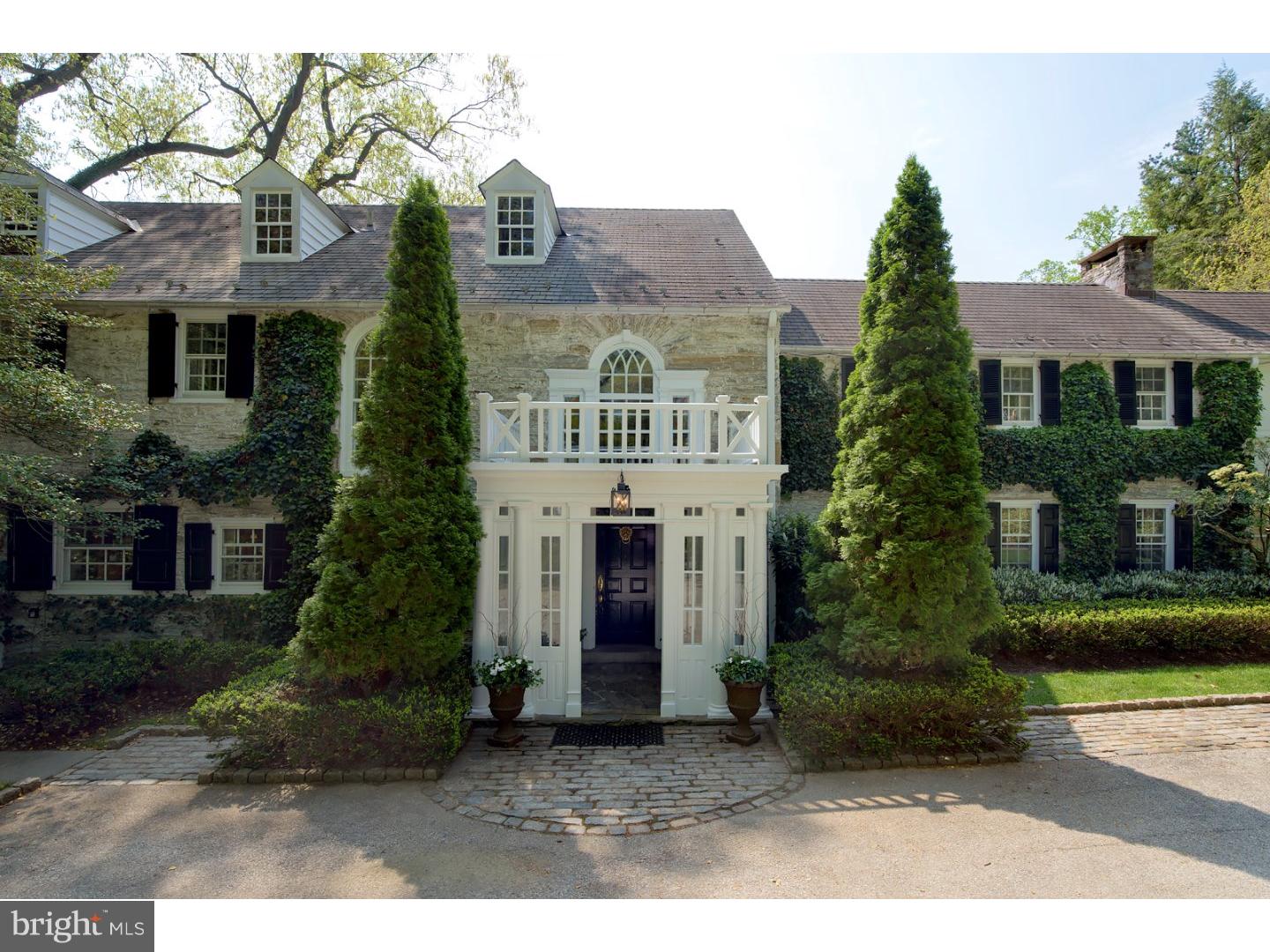 Magnificent, one of a kind, 6 Bedroom 4/2 Bath Colonial on a very quiet, private 1.13 acre lot located on a coveted lane. Property has majestic flowering trees, gardens and beautifully landscaped pool. Two story grand Entrance Hall with beautiful old world Palladian windows and dramatic wraparound staircase. Formal Living Room with fireplace, Charming Sunroom with Southern and Western exposures and connection to the formal living room. Lovely Dining Room with fireplace and French doors to Terrace, Library with fireplace and door to Terrace. Eat-In-Kitchen with radiant heated tile floor, Butler's Pantry, Sitting Area/Breakfast Room with French doors to dining balcony. Gracious Master Bedroom with fireplace, Master Bath and mirrored walk-in closets. Five additional large Bedrooms with 3 Bath and back stairs. Large finished Basement/Playroom with French doors providing a lovely view. Incredible moldings throughout, archways, deep window sills and 9' ceilings. Mudroom area with easy access to private back Porch for grilling. Perfect for entertaining!