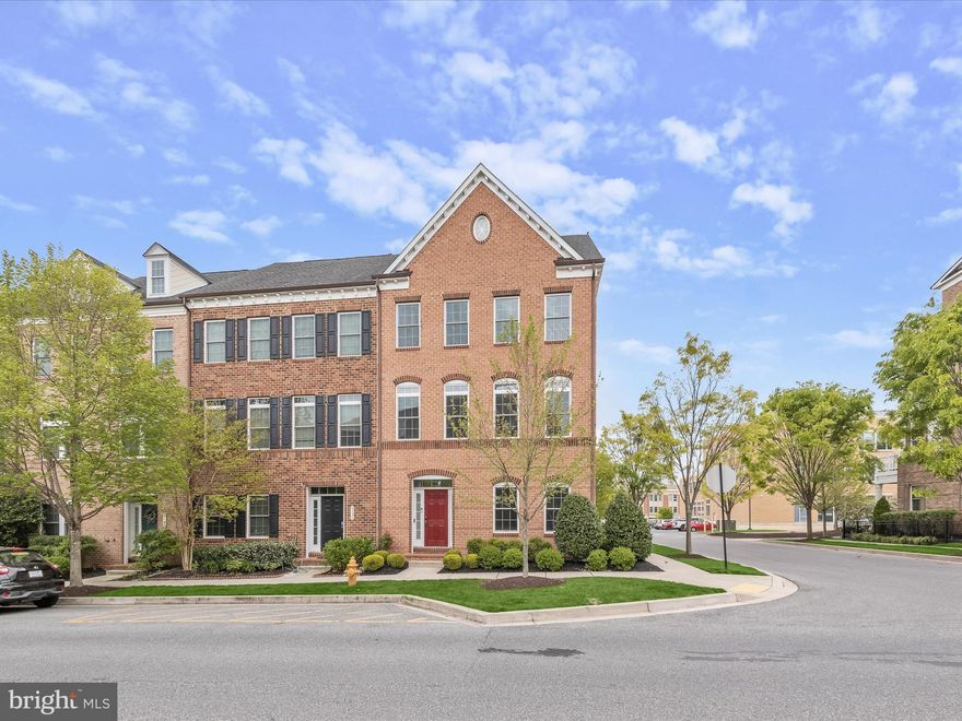 Welcome to 8133 Westside Boulevard in the highly coveted Maple Lawn community! This end-of-group brick-front NV townhome is located close to all the action in the popular Westside District, walkable to the shops and restaurants. What sets this warm and welcoming residence apart is its functional open-concept floorpan, gleaming hardwood flooring throughout, inviting main level fireplace and designer light fixtures. There is not a single stitch of carpet in this 3 bedroom, 3.5 bath home of 3,120 square feet; there are hardwood floors in every room. The huge kitchen island, granite countertops and designer backsplash will not disappoint. And the soothing neutral paint colors will coordinate with any decor. This meticulously well-maintained home is turnkey and a Maple Lawn must-see. Conveniently located close to all major Baltimore/DC commuter routes and with enviable amenities including a resort-style community pool, tennis courts, pickleball courts, basketball courts, state-of-the-art gym and more, you’ll quickly see why Maple Lawn is one of the most sought after communities in all of Howard County.