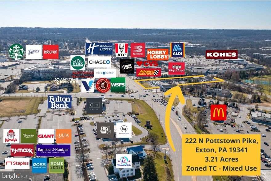 <p>AUCTION: Discover prime commercial potential at 222 N Pottstown Pike, Exton—a 3.21-acre property nestled in West Whiteland Township, Chester County, Pennsylvania. Boasting TC Town Center Mixed Use District zoning, this vibrant locale is surrounded by major retailers, restaurants, and financial institutions, just 5 miles from West Chester and 25 miles northwest of Philadelphia. With public utilities readily available and a versatile range of permitted uses—including retail, office, dining, and residential offerings—this property presents an unparalleled opportunity for dynamic commercial development. </p>
<p>Featuring 5,900 square feet of service buildings, including a 5-bay garage, mechanical garage, 2-car garage, and salt shed, the property accommodates diverse operational needs. In addition, a portion of the parking lot is currently leased to a non-profit group on a month-to-month basis, enhancing community involvement and utilization of the space. </p>
<p>This property, along with 925 Old Valley Road, Exton is being offered for sale at auction on Thursday, May 2 at 2pm.  In-person bidding is available in the Main Meeting Room at the West Whiteland Township Building, 101 Commerce Drive, Exton, PA. Online Bidding is also available. Please see all documents included in this listing. Phase I and Phase II Environmental Reports have been completed and is available below. </p>
<p>West Whiteland Township is currently having their new maintenance and storage facilities constructed. They are scheduled to be completed by the end of 2024. Once these facilities are constructed, they will no longer need the properties located at 222 N Pottstown Pike and 925 Old Valley Road. Settlement is to take place on or before July 15, 2024. Buyer's possession of the property transfers on January 1, 2025. During the interim period between settlement and possession transfer on January 1, 2025, West Whiteland Township will not be responsible for paying any rent to the purchaser.</p>
<p><strong><span style="font-weight: 400;">Access to Miller Way -</span> <span style="font-weight: 400;">West Whiteland Township includes in the terms of sale that the township will allow access to and from Miller Way via the existing driveway. A legal easement or right-of-way will be created by the township by settlement and/or occupancy.</span></strong></p>