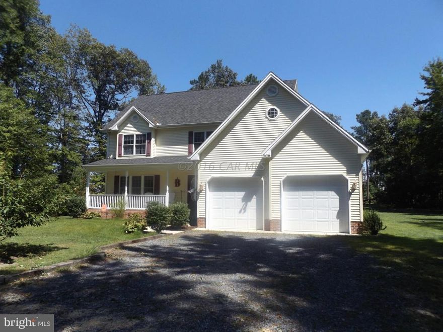 Wonderful country home located between OC and Salisbury--basically like new with screened porch, above ground decked pool(all equipment and tools convey), tree house, rifle range, gas fireplace that heats the first floor--Country front porch--now is the time to buy the home in the country.  15 mins. to everything    PROPERTY BEING SOLD AS IS
