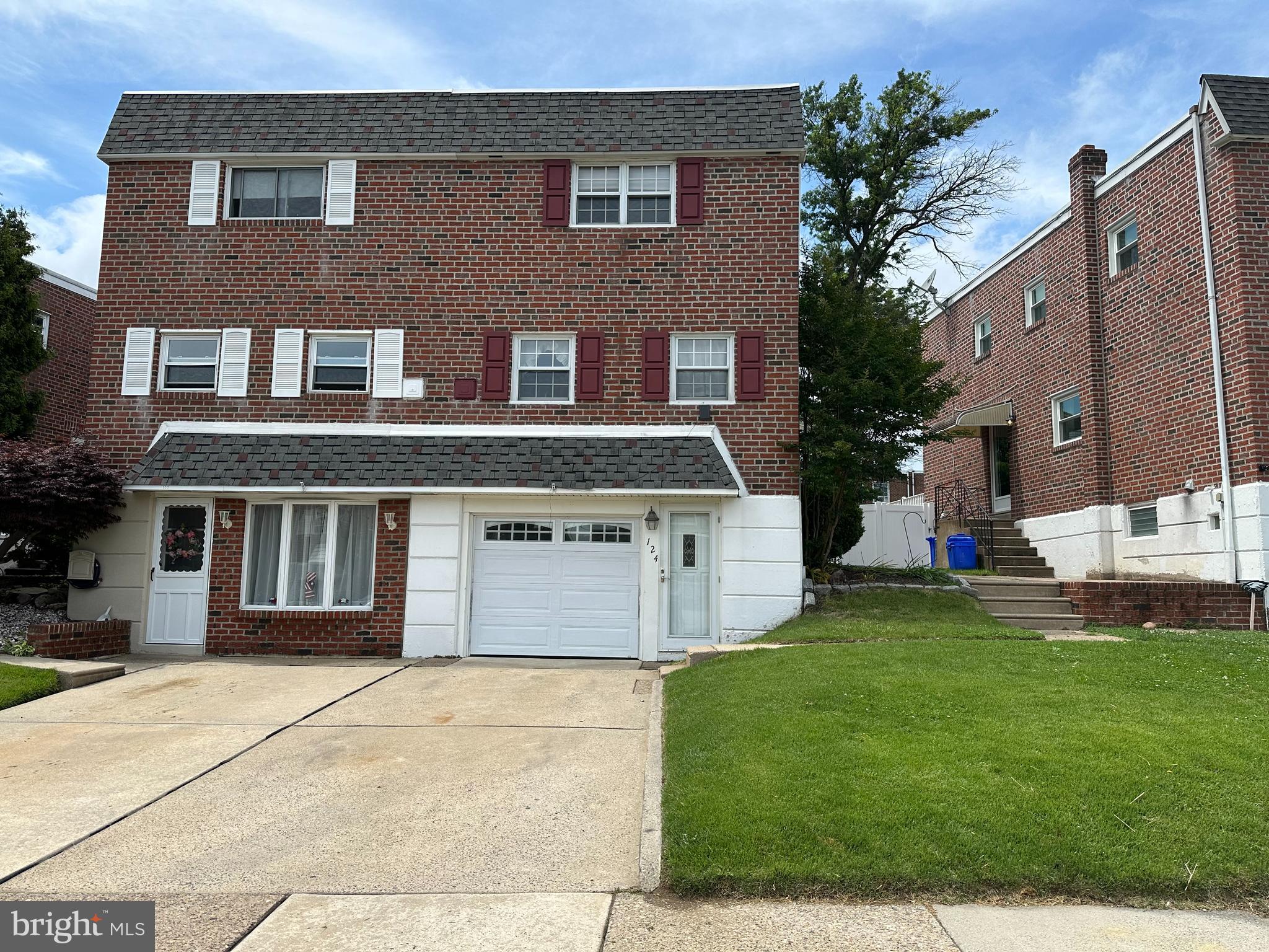 Welcome to this well maintained move in condition 2 Story brick twin in Millbrook Section of NE Philadelphia with front garage access. Main floor features spacious living room & dining room combo w/convenient power room and a spacious eat-in kitchen w/lots of cabinetry. Upstairs features 3 good sized bedrooms w/ample closet spaces and a 3pc hall bathroom. The finished basement offers a great space for a family or play room w/laundry area, inside access to front attached garage and connects to the rear enclosed patio for Summer relaxation and exit to the rear yard. Easy to Show. Schedule your showing today!