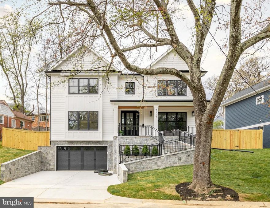 ** Recently reduced, best value in BCC school cluster! ** Saturday 8/3, 1:00-3:00pm ** Come see this amazing home! You can move in just in time for SUMMER and use all this amazing entertaining space!  Set on hill overlooking the tall green trees in Pinehurst Village just blocks to Rock Creek's beloved Candy Cane Park and Meadowbrook Stables, this sunny open floor plan is perfect for entertaining! Enjoy hosting its huge living, kitchen, and dining spaces. Walk in to the pristine herringbone wood floor entry and enjoy both formal and informal dining and living spaces. The back oasis overlooks the private, fully-fenced lawn and covered porch. Enjoy a large center island with matching butler cover and walk-in pantry. Ascend to the upper level where each of the 4 spacious bedrooms has it's own custom designed attached bath. The owner's oasis offers a double-door entry vestibule, 4 closets including 2 walk-in and luxurious spa-like bath. The lower level rec room has its own private guest suite with full bath, kitchenette, gym, storage, and a double-door full walk out. All of this within minutes to Friendship Heights Metro (2.1 miles), restaurants and Brookville market (0.8 mile) Easy commute to DC on the gorgeous route following Rock Creek Park! Available on Final Offer as a courtesy to ALL interested.